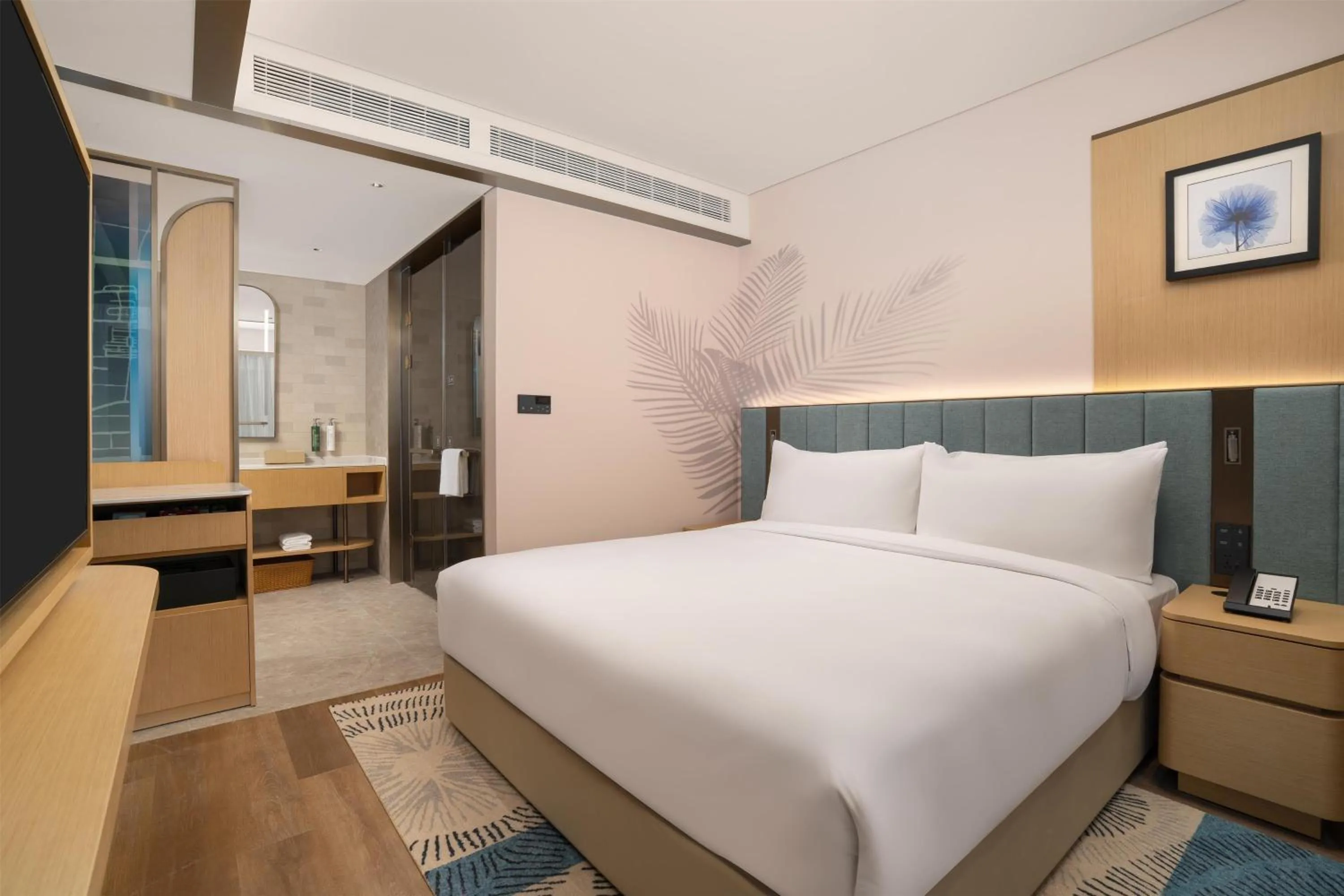 Bed in Hilton Garden Inn Shaoxing Lu Xun Native Place