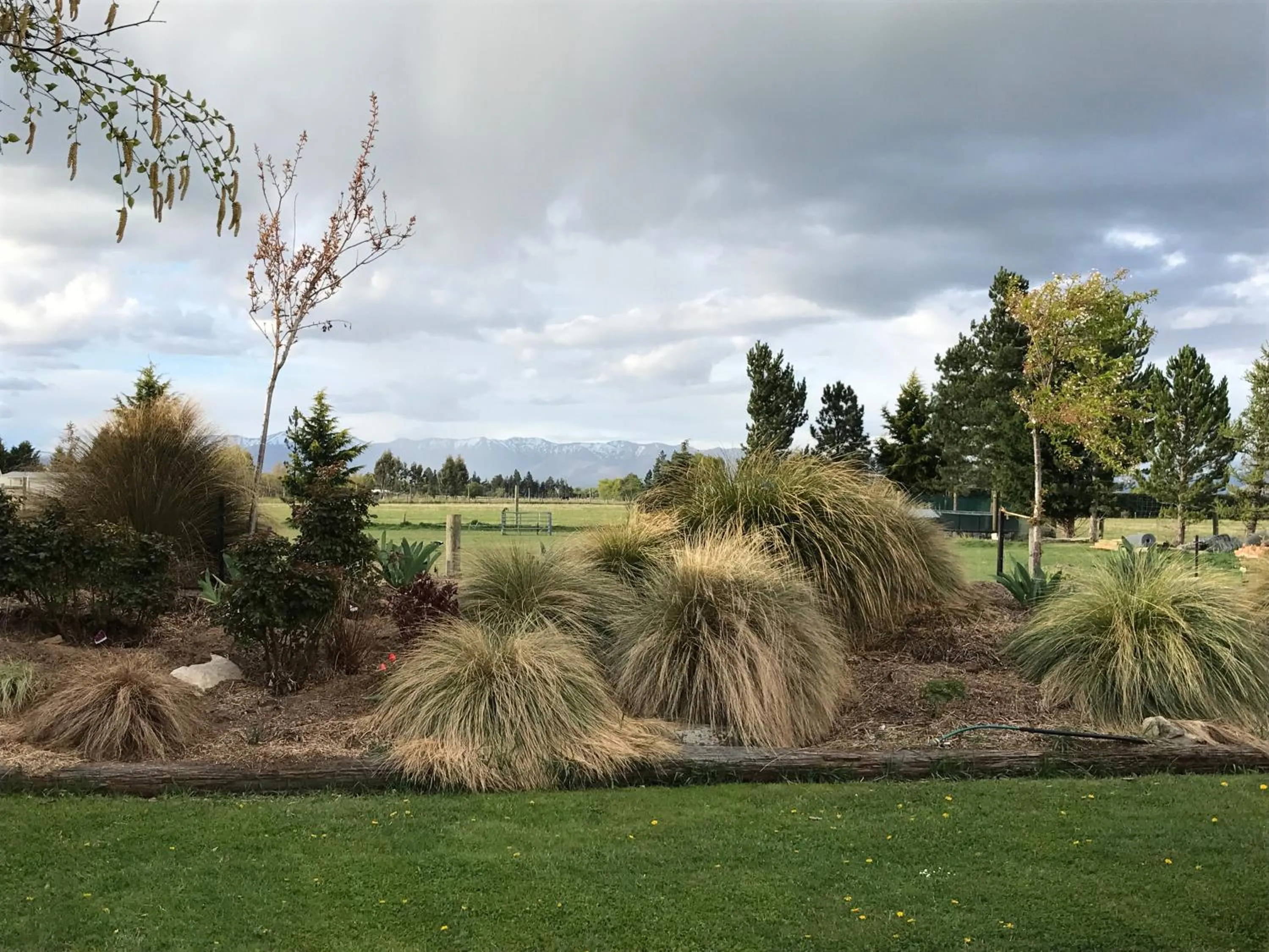 Garden view in Trout 'n' Trail B&B