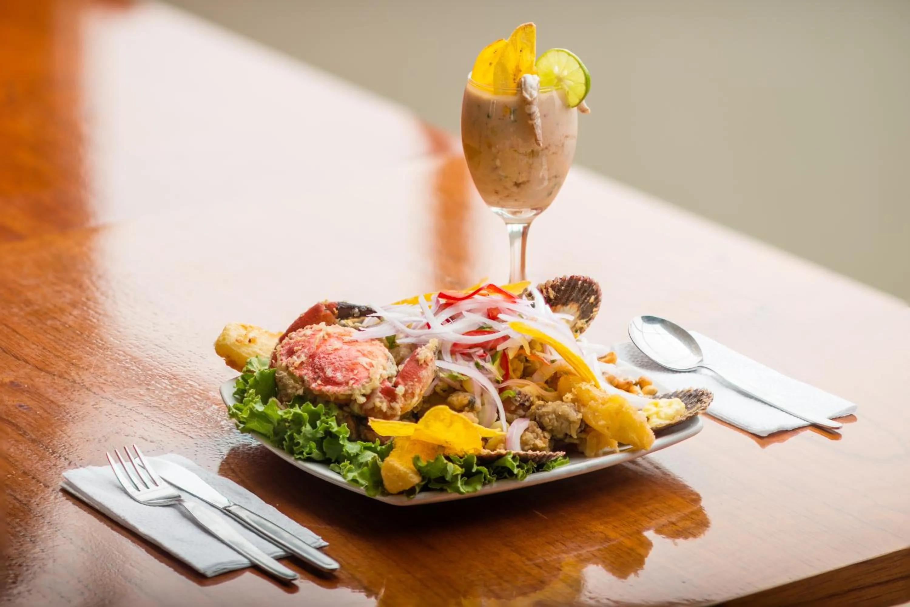 Food close-up in Palmetto Hotel Business La Perla