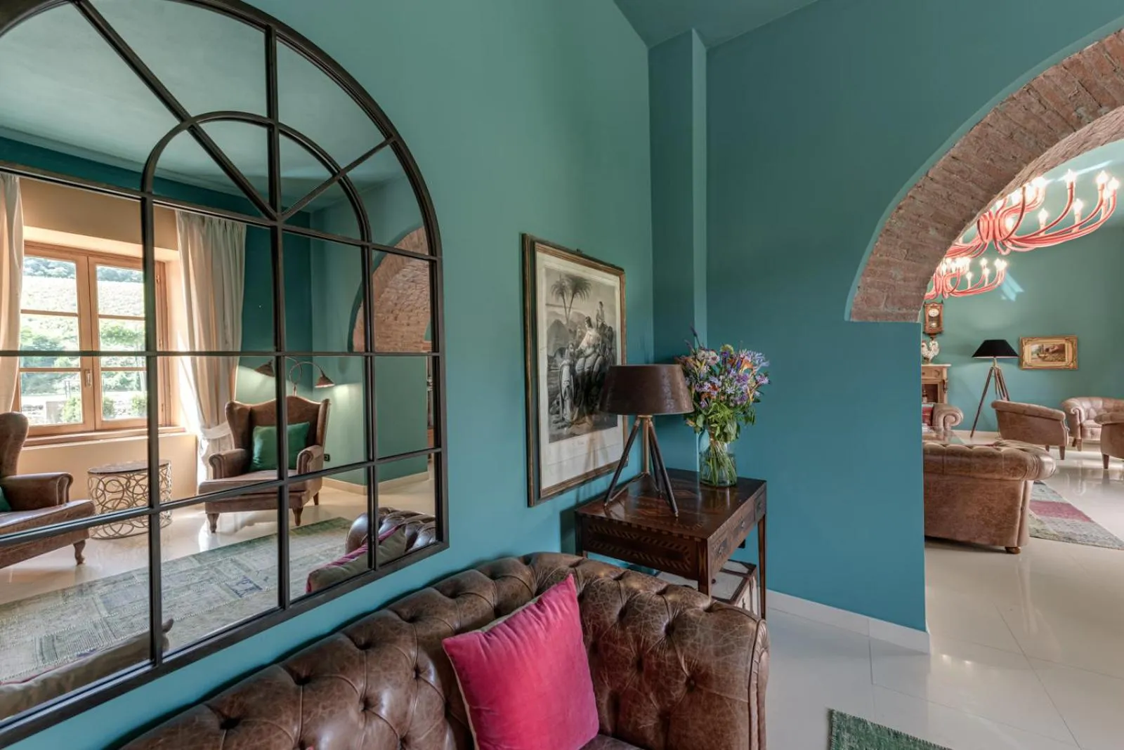 Lobby or reception in Villa Campomaggio Resort & SPA