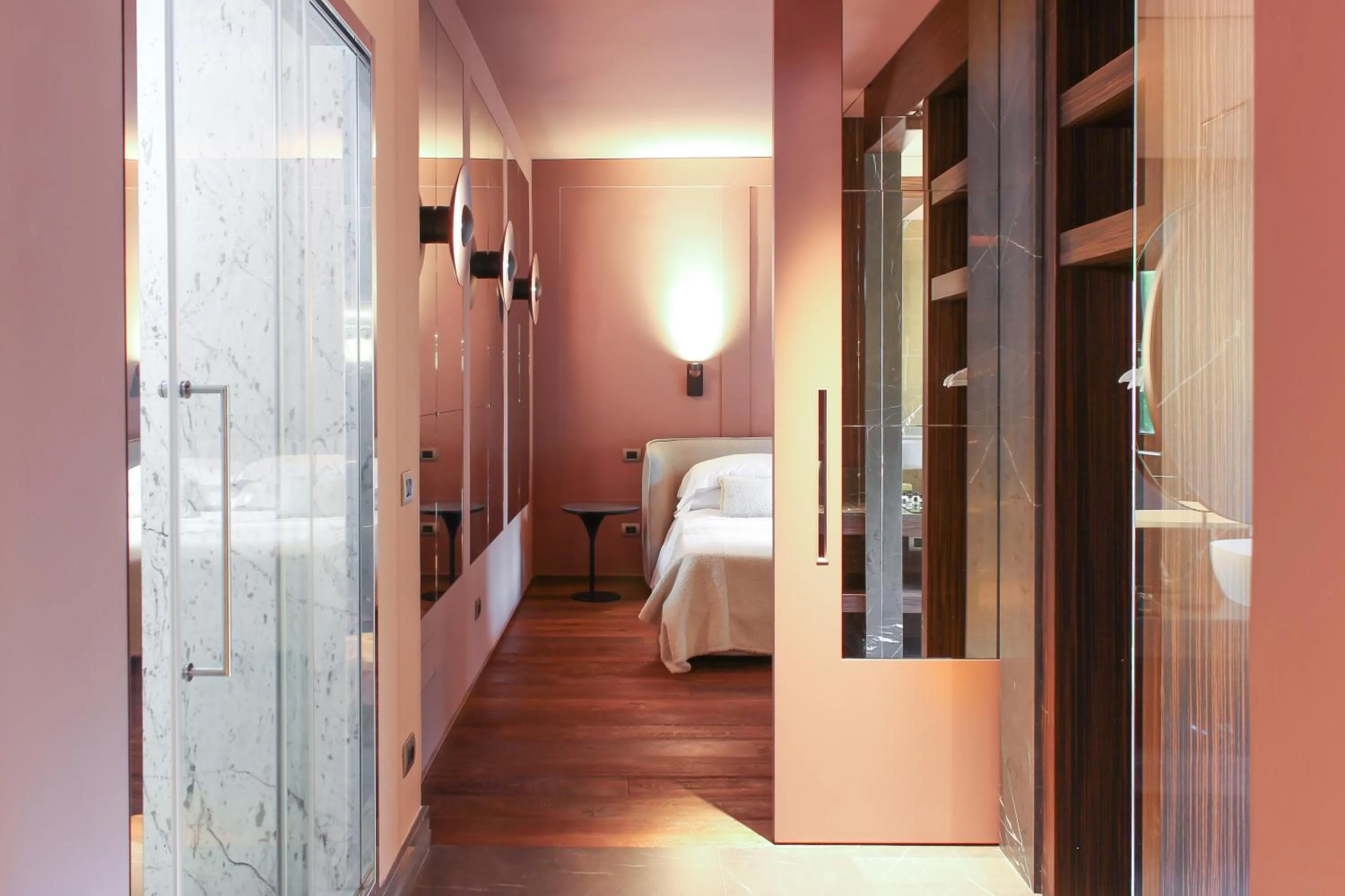 Bed in Villa Campomaggio Resort & SPA