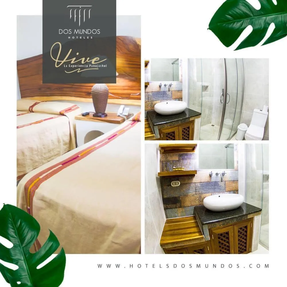 Bed in Hotel Dos Mundos Panajachel