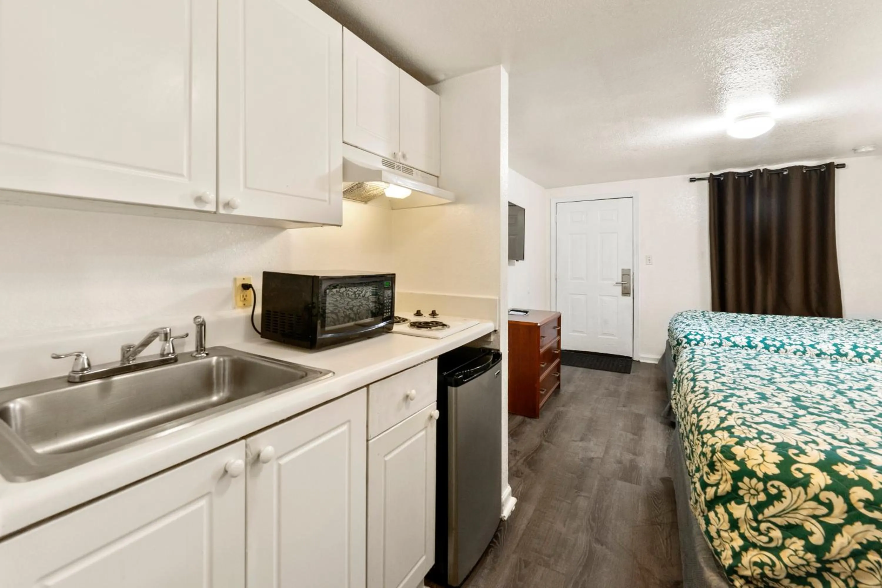 Bed in Extended Stay Studios