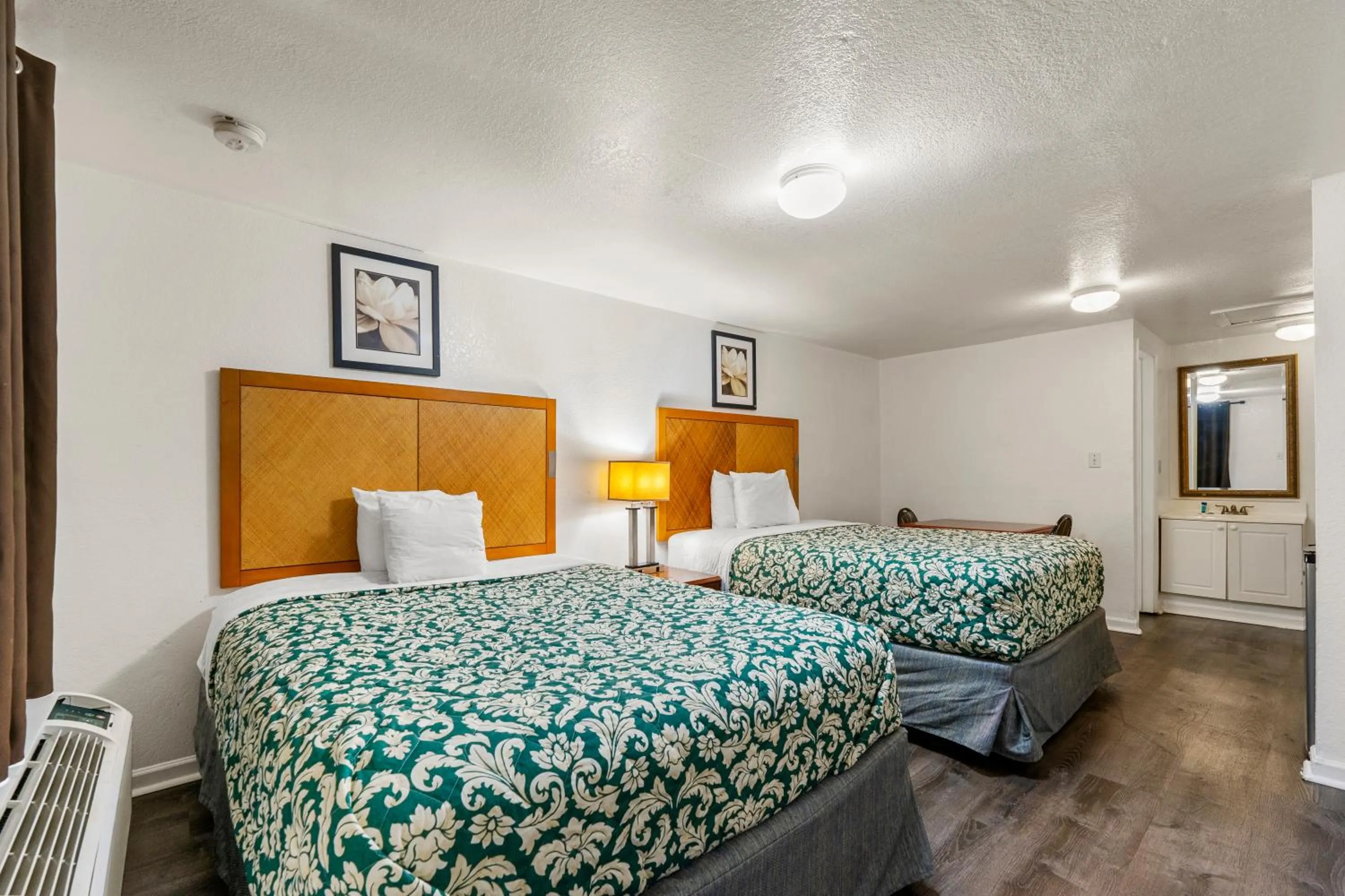 Bed in Extended Stay Studios