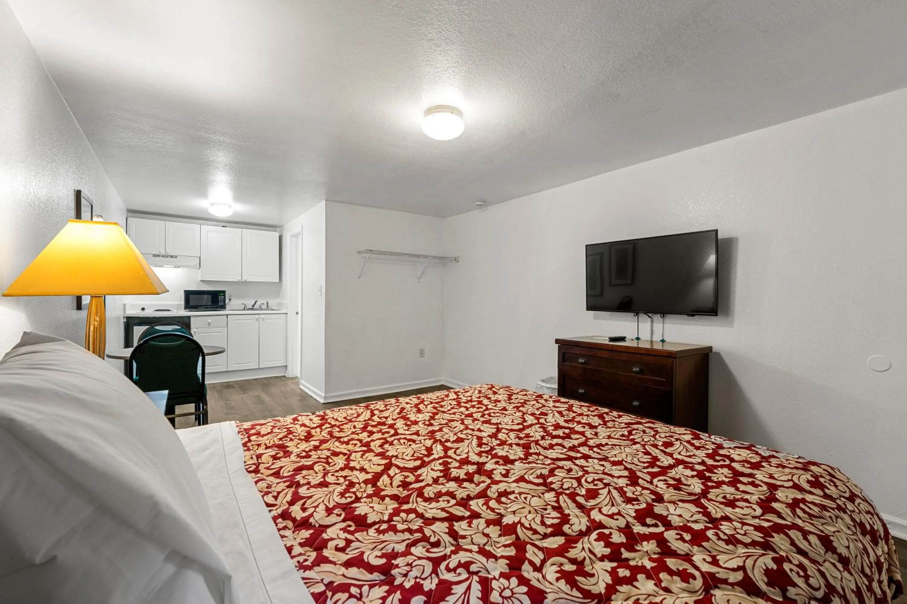 Bed in Extended Stay Studios