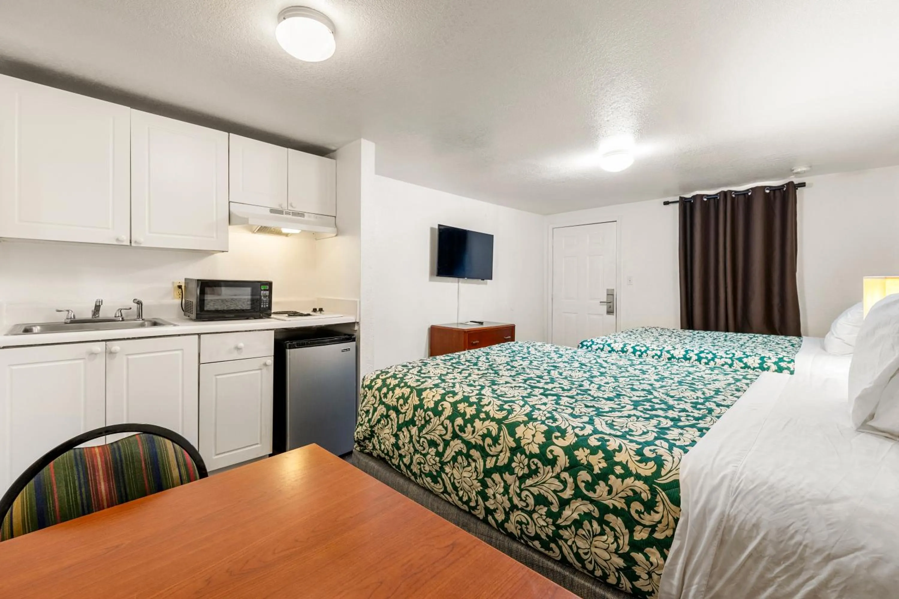 Bed in Extended Stay Studios