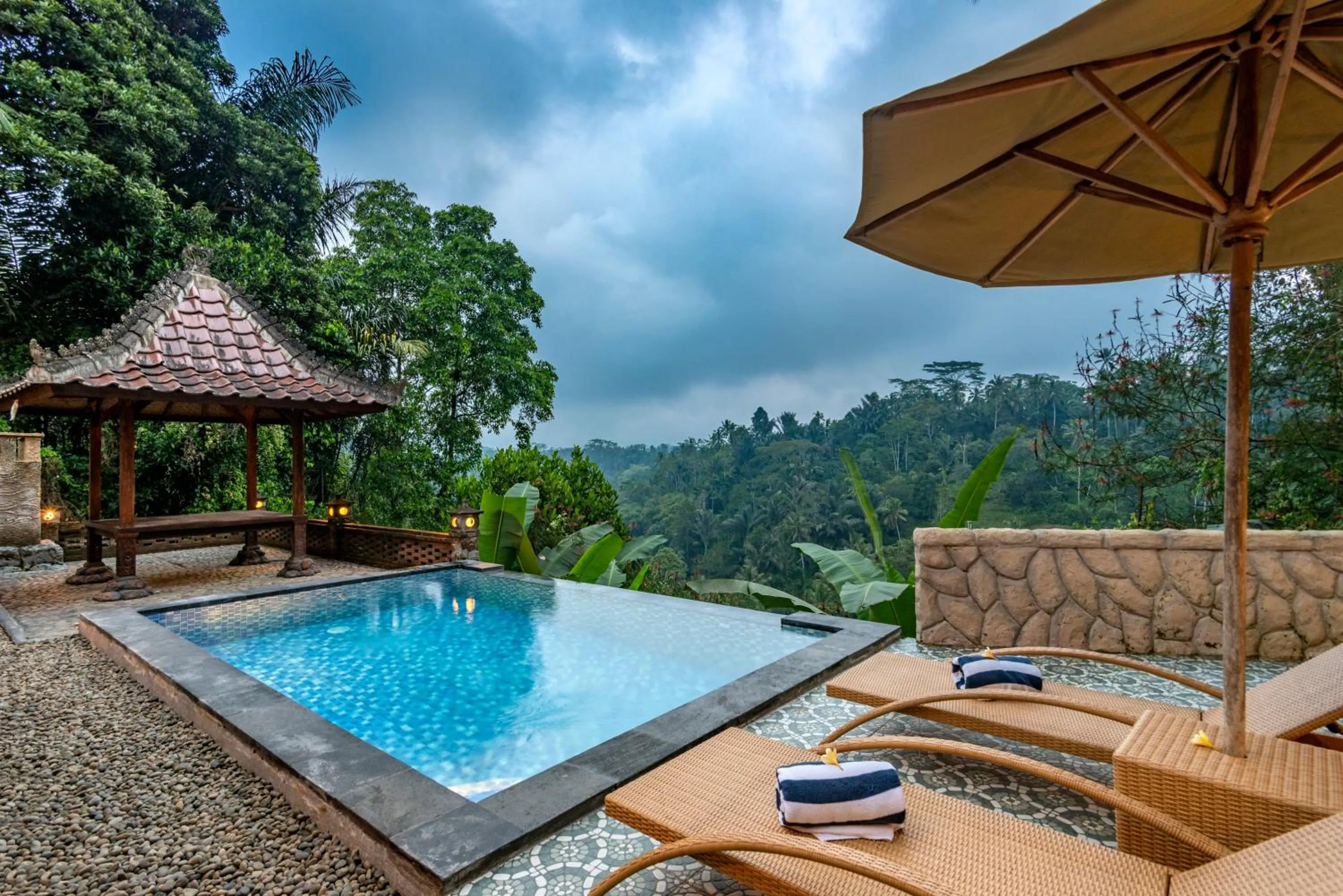 Pool view in Bela's Vana Villa Ubud by Dhananjaya Hospitality
