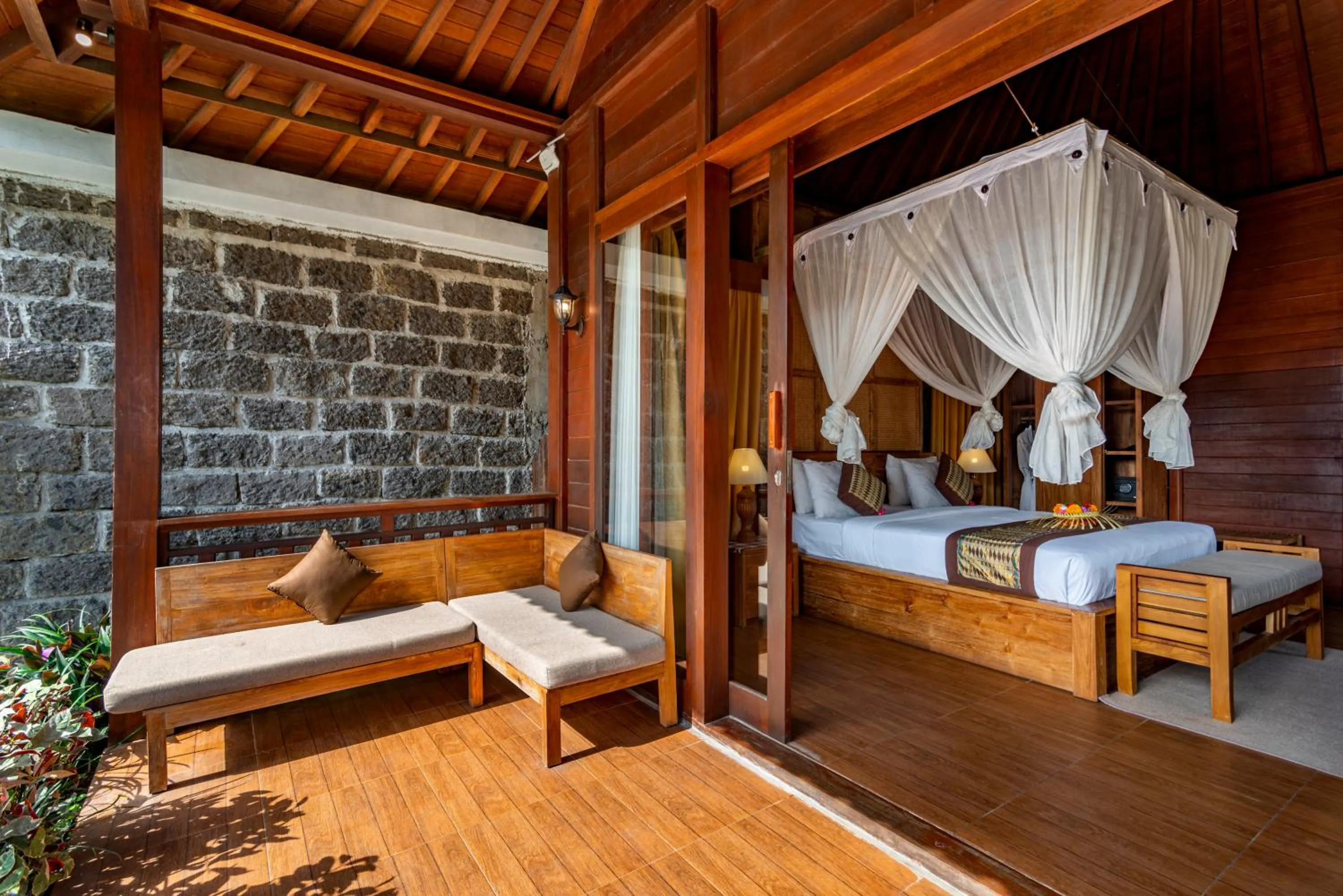 Patio, Bed in Bela's Vana Villa Ubud by Dhananjaya Hospitality