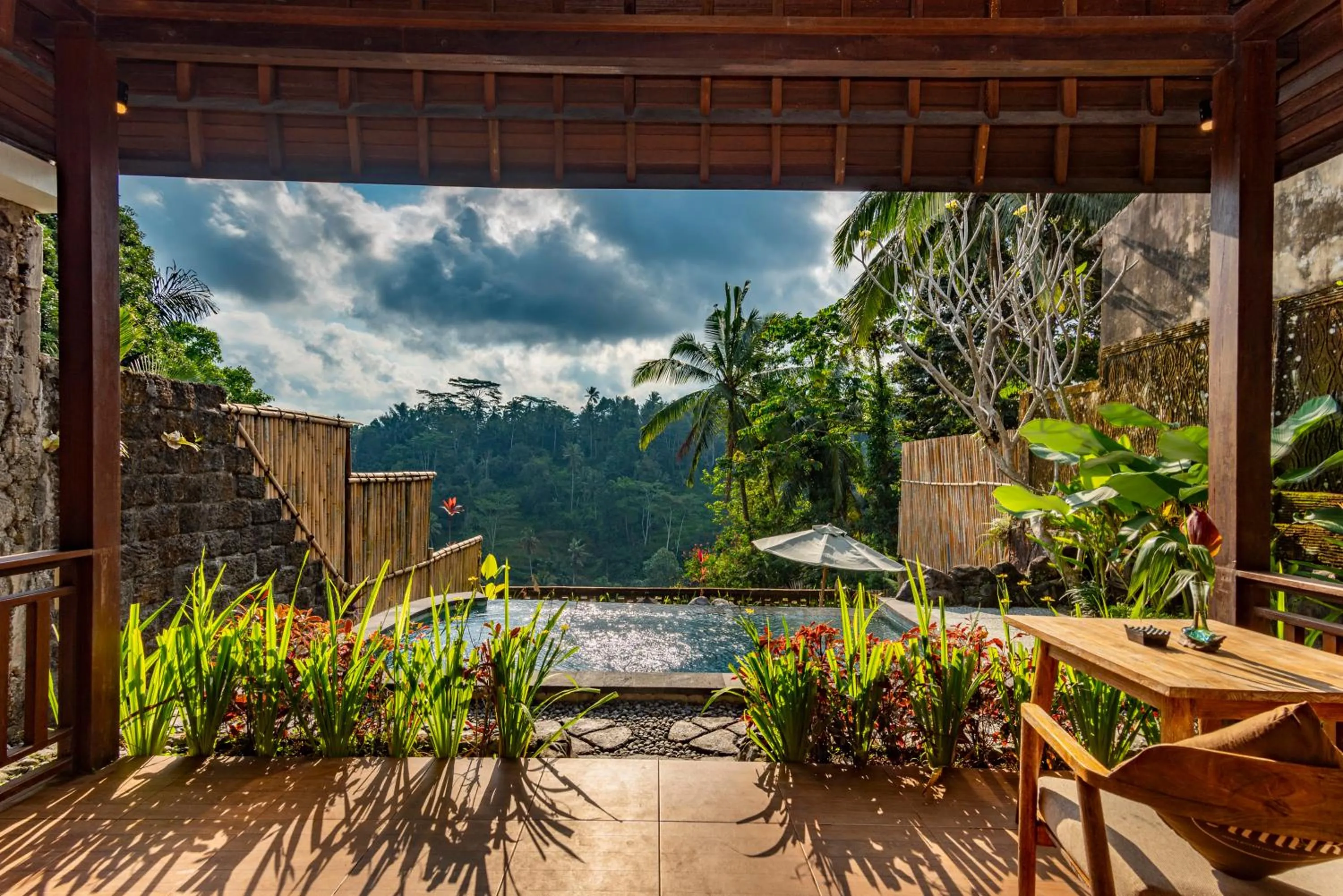 Balcony/Terrace in Bela's Vana Villa Ubud by Dhananjaya Hospitality