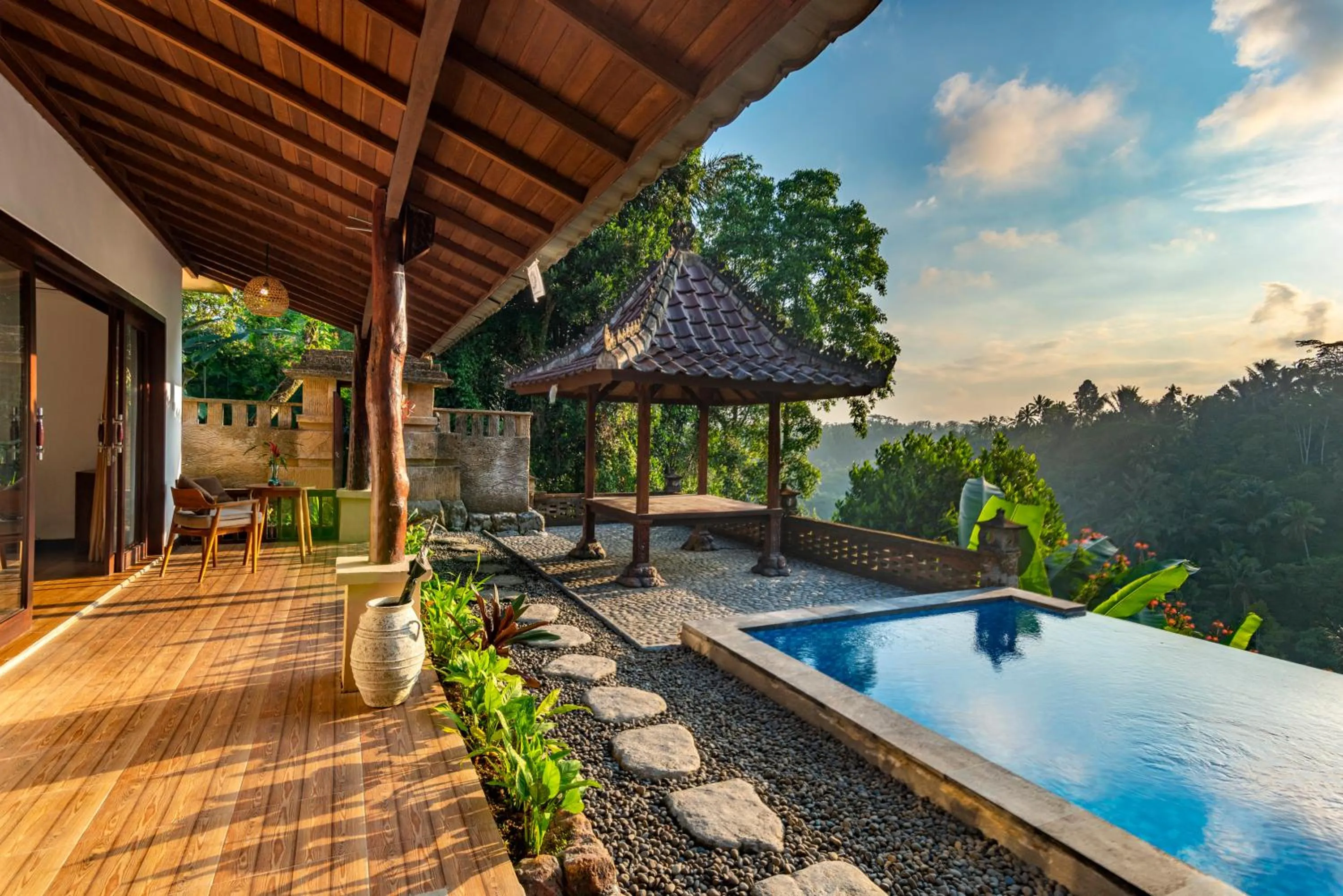 Patio in Bela's Vana Villa Ubud by Dhananjaya Hospitality