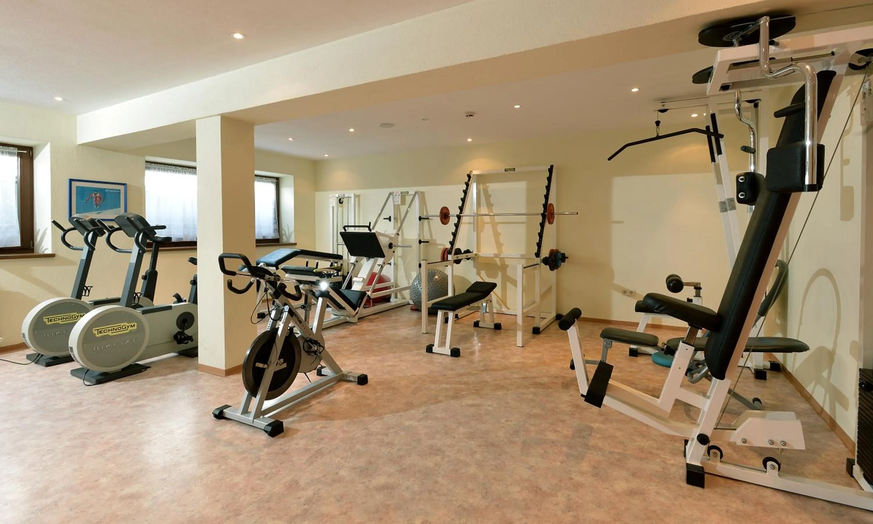 Fitness centre/facilities in Hotel Schwarzer Adler