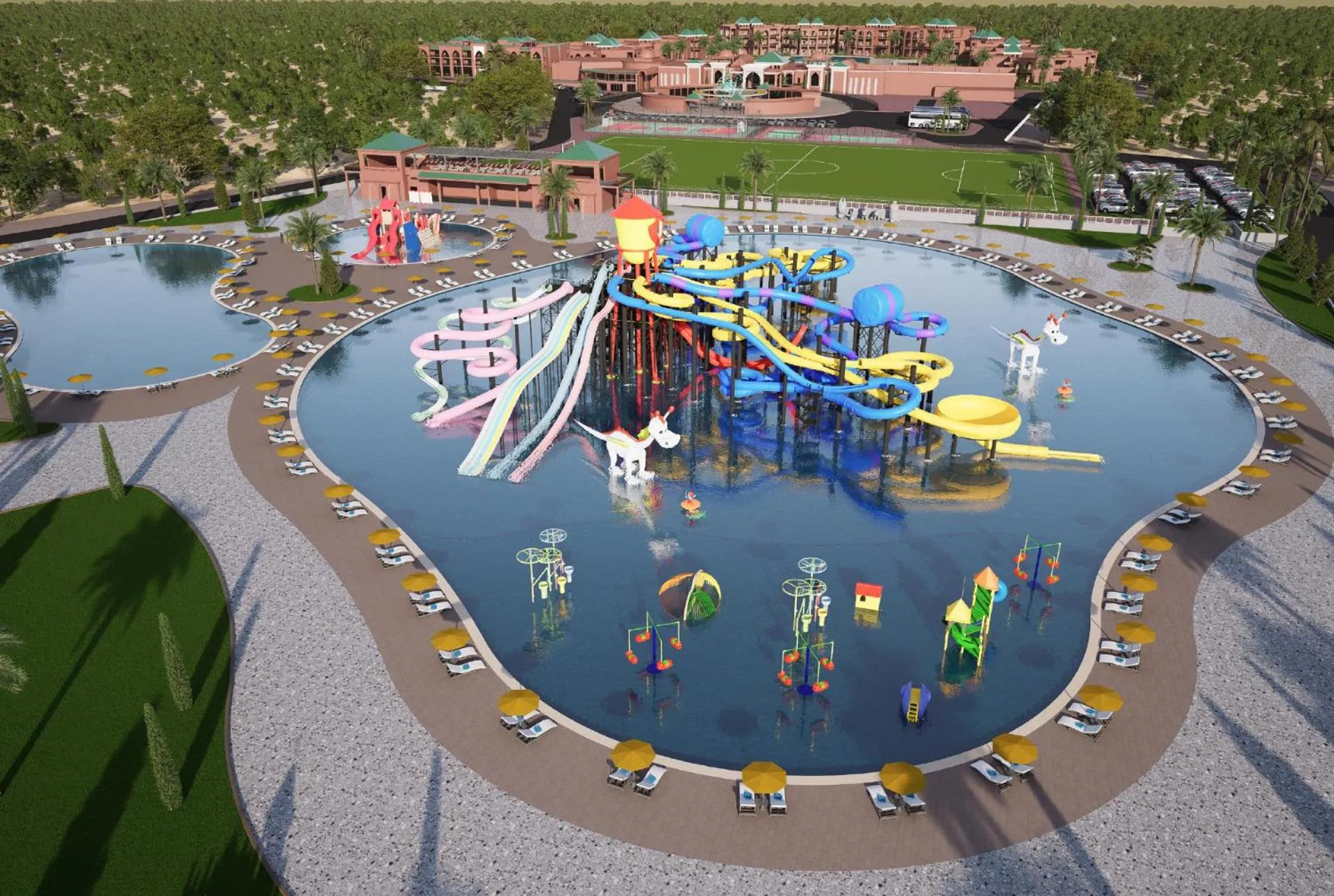 Aqua park in Pickalbatros SUNGO Club - All Inclusive