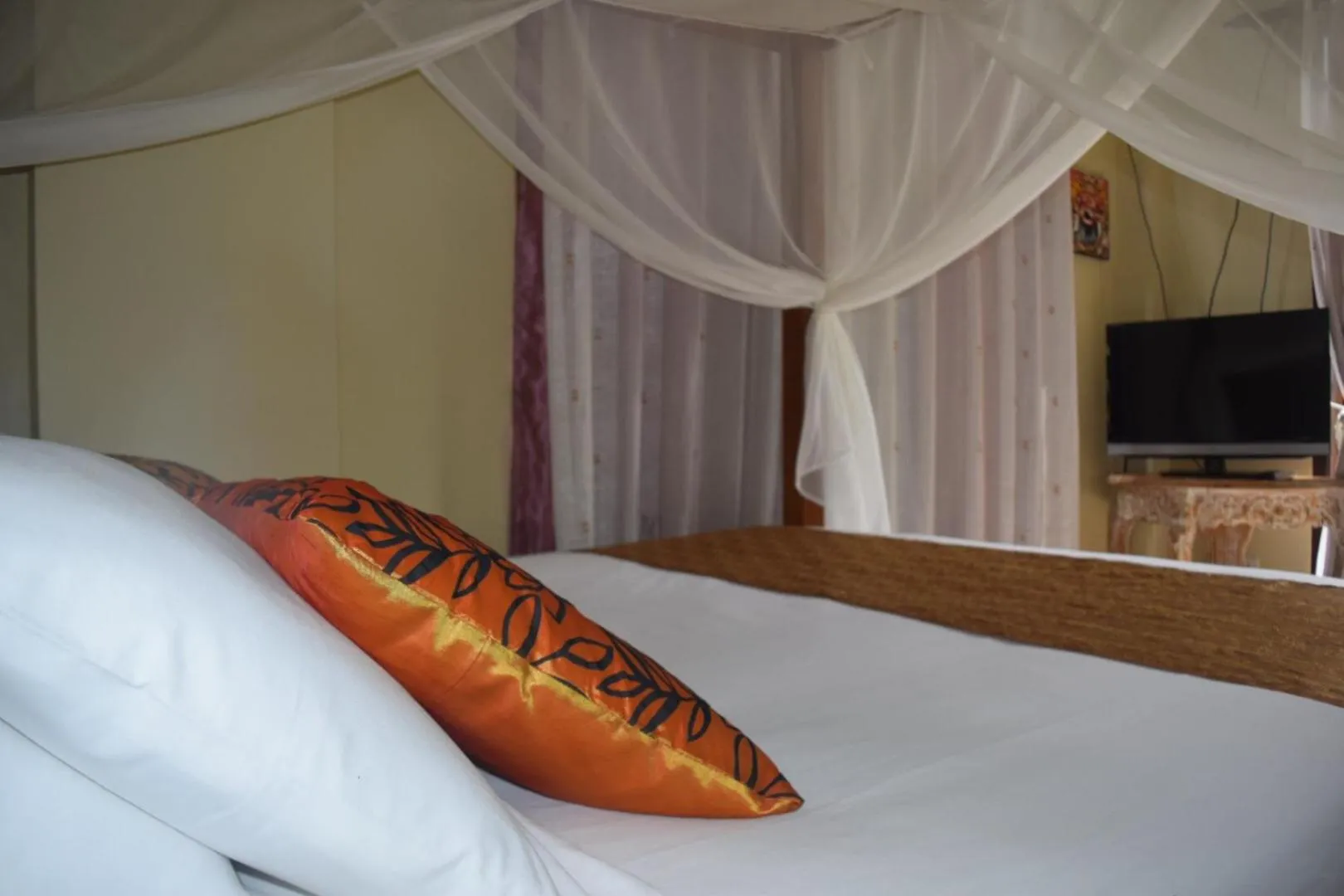 Bed in Ubud Sawah Scenery Villa and Homestay