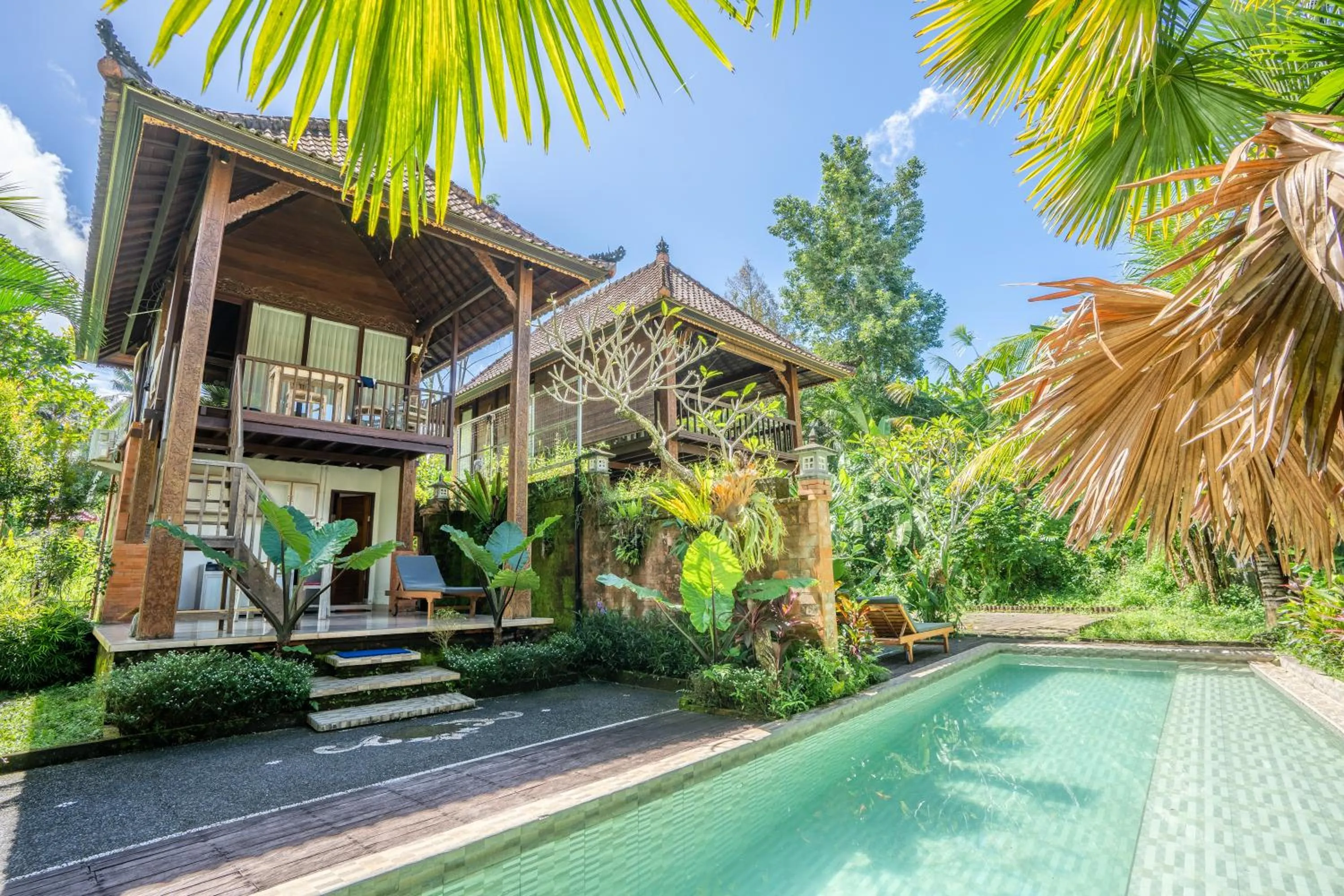 Pool view in Ubud Sawah Scenery Villa and Homestay