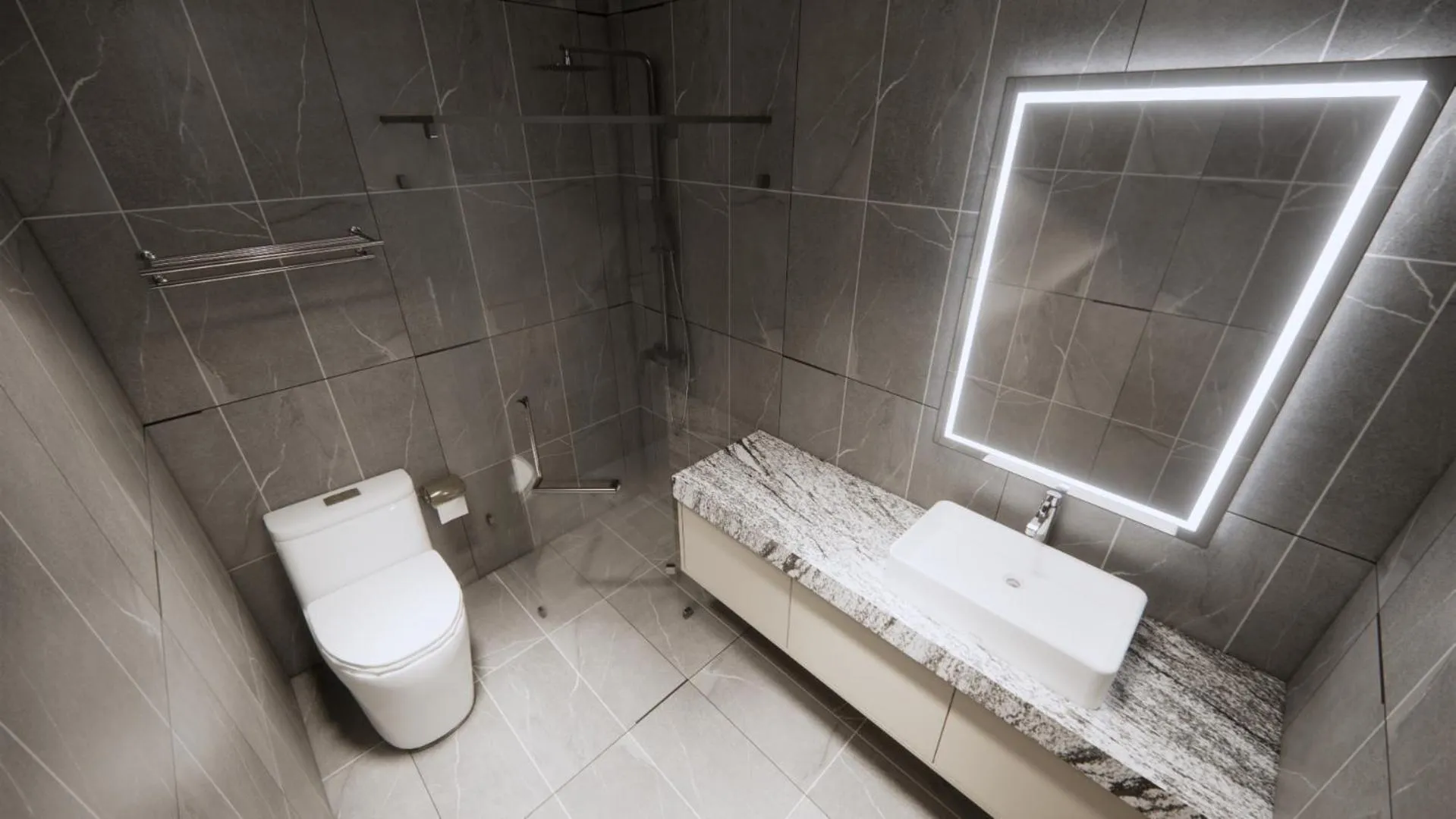 Shower in Aravelle Suites