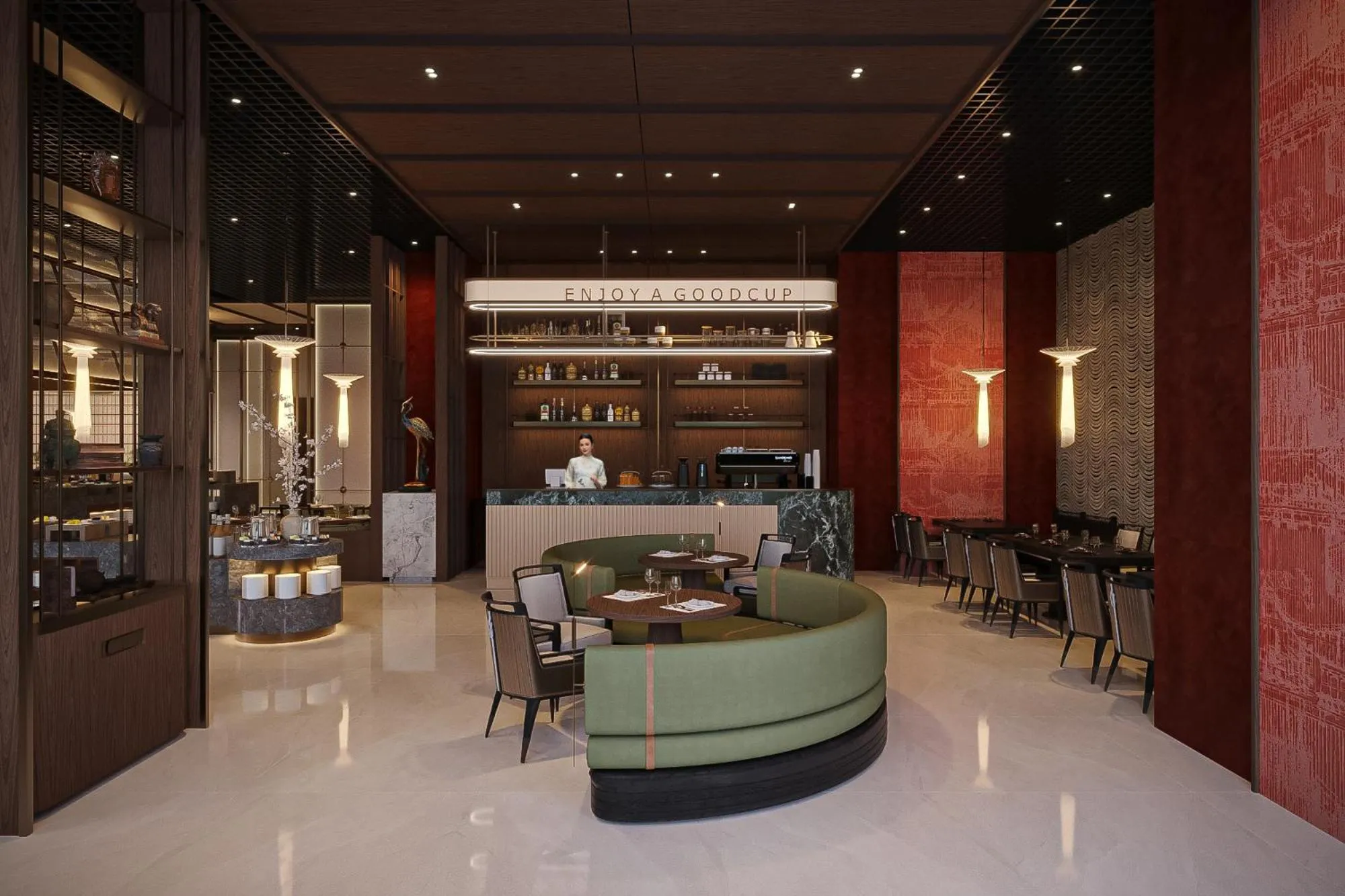 Restaurant/places to eat in Aravelle Suites