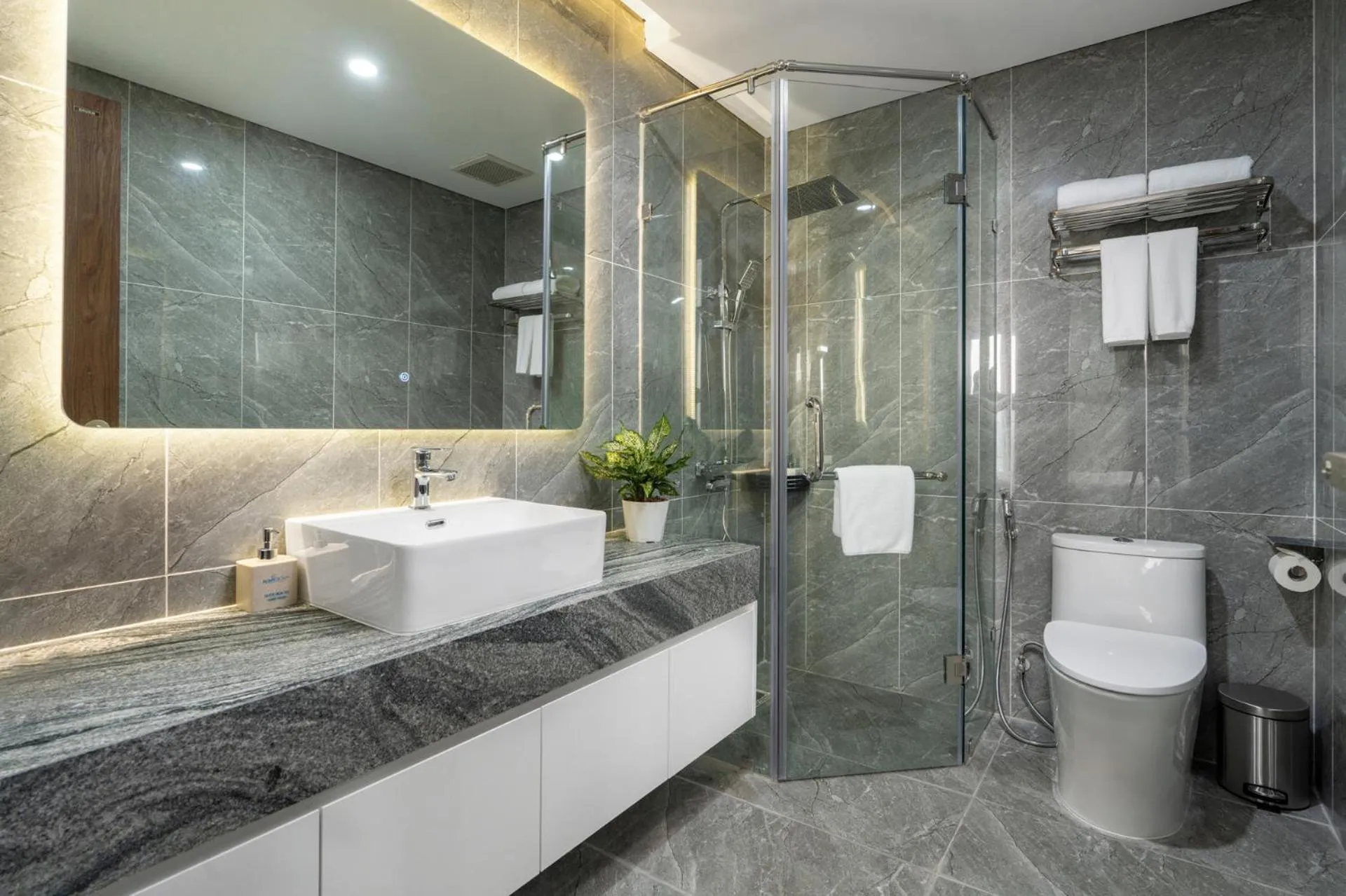 Toilet in Aravelle Suites