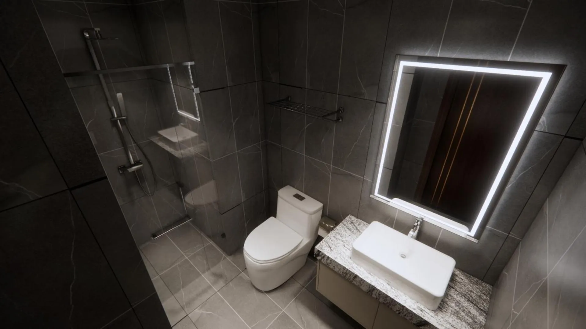 Shower in Aravelle Suites