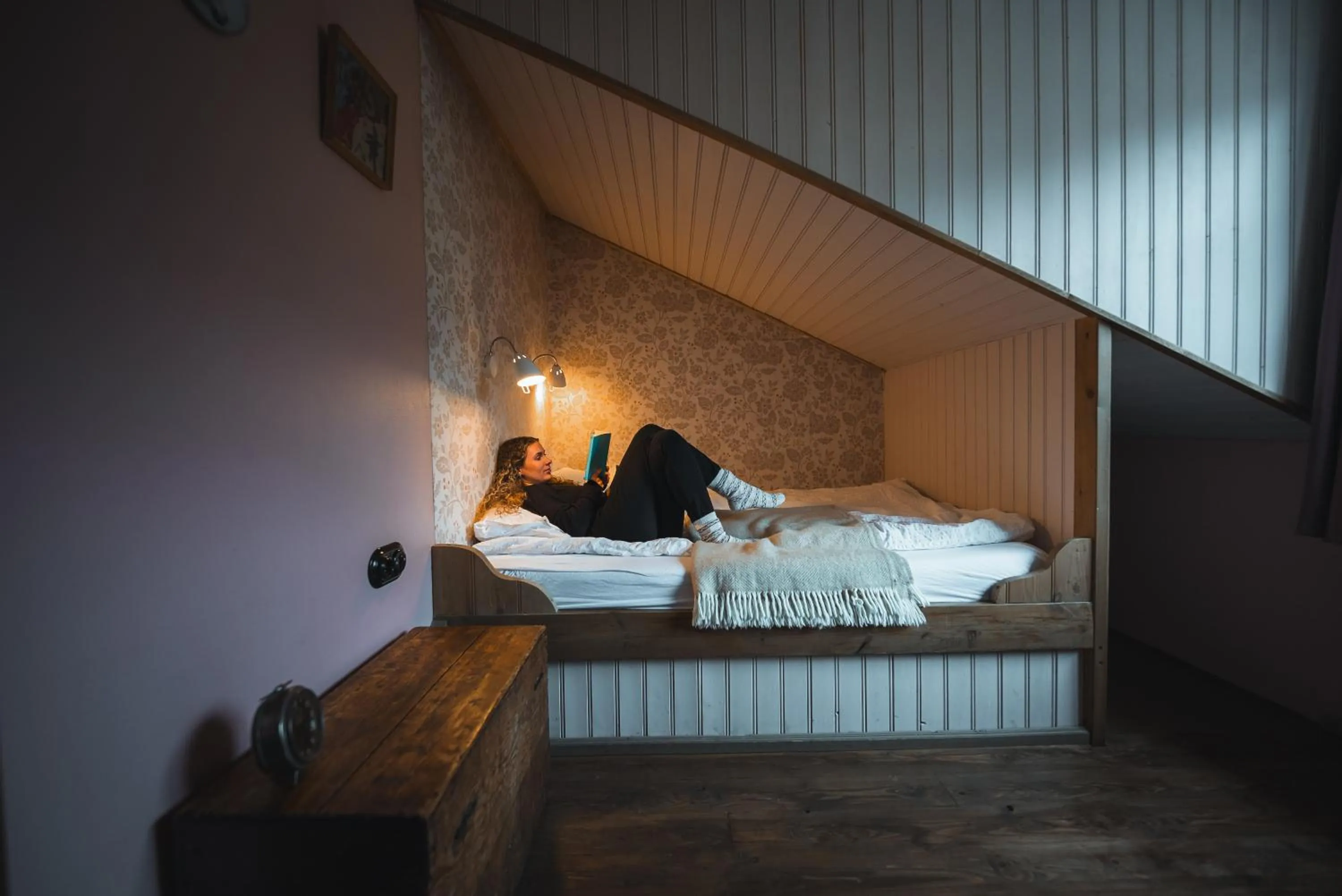 Bedroom, Bed in Wilderness Center / Óbyggðasetur Íslands