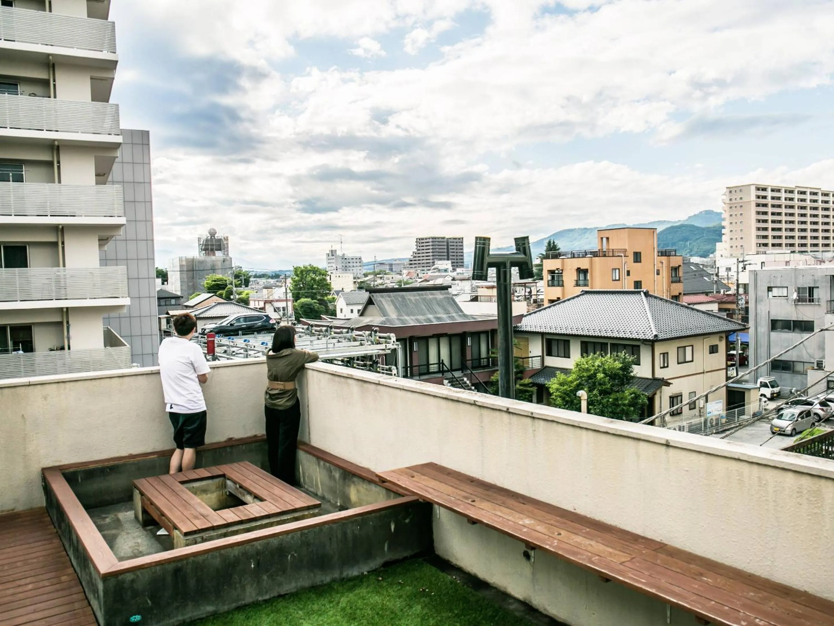 Patio in Bacchus Kofu Guesthouse
