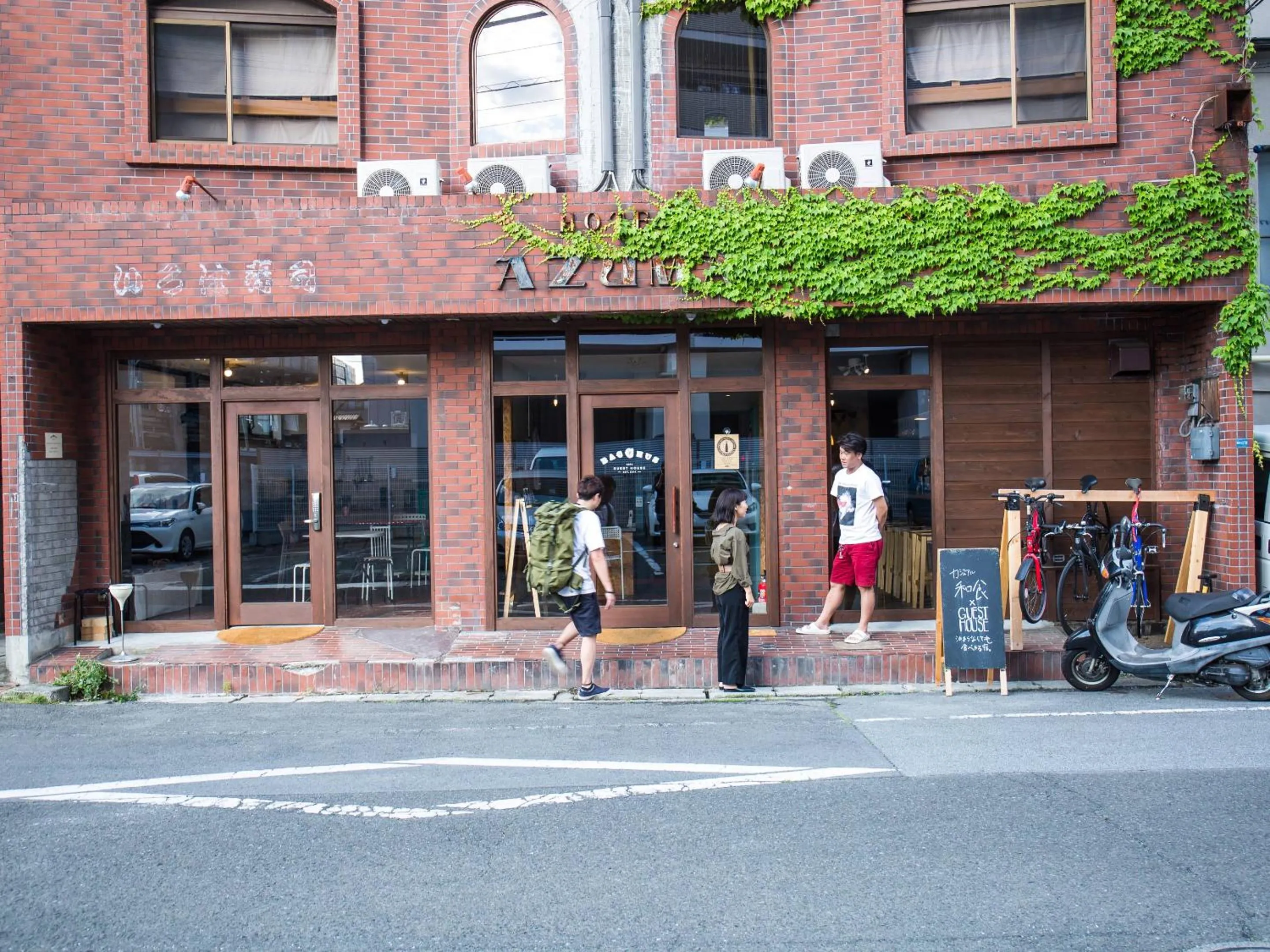 Facade/entrance in Bacchus Kofu Guesthouse
