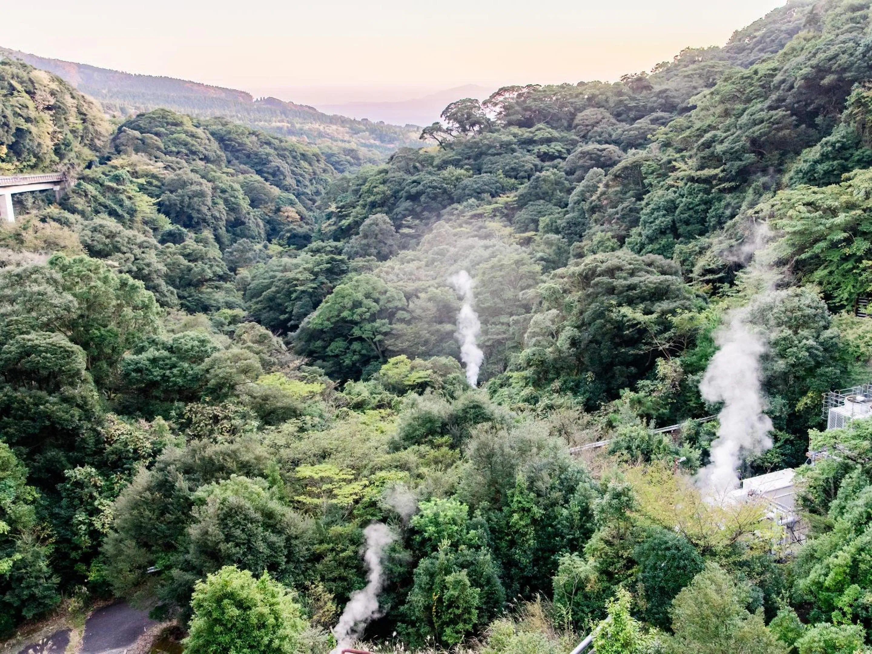 Natural landscape in Kirishima Momijidani Seiryuso