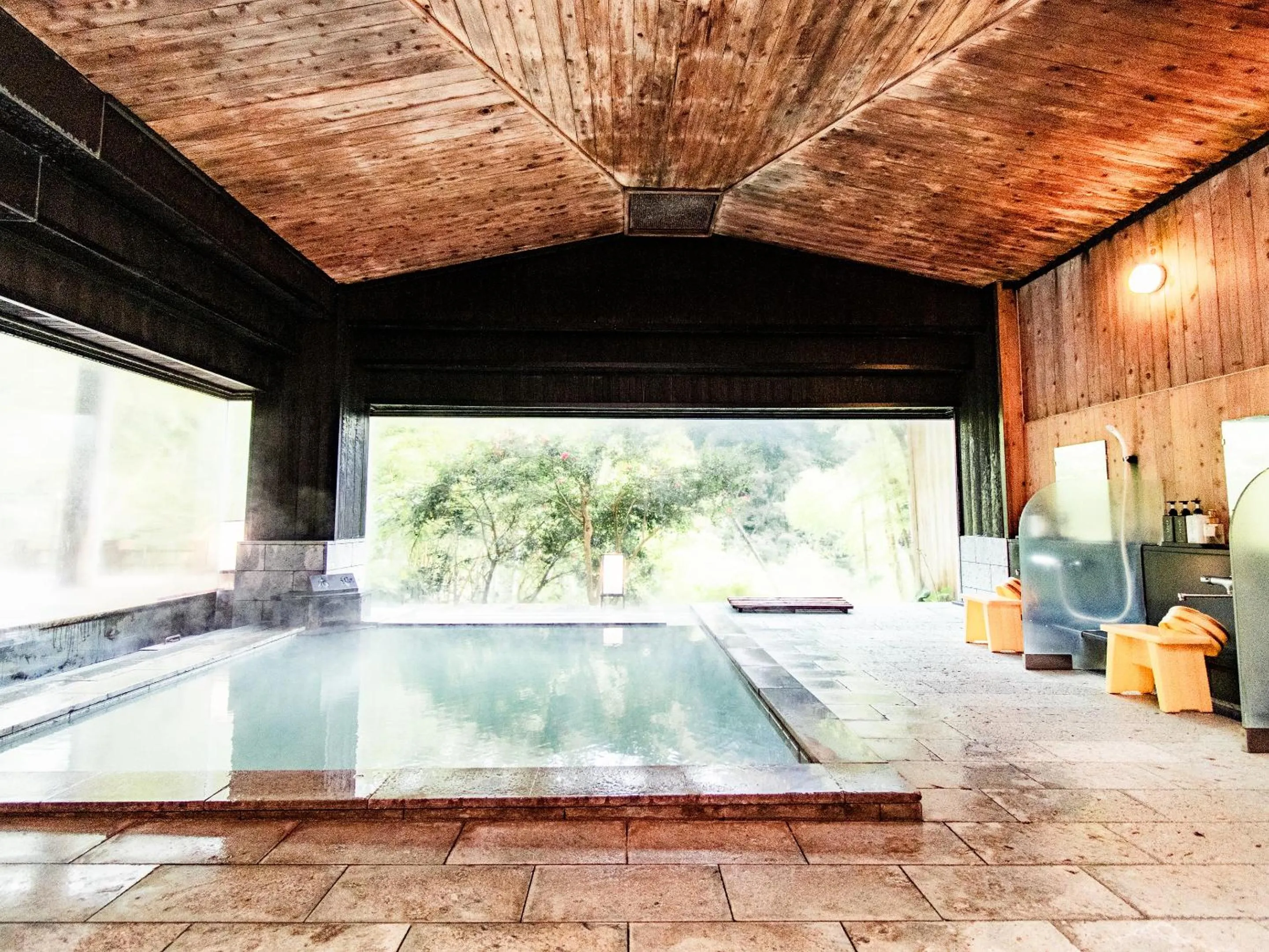 Hot Spring Bath in Kirishima Momijidani Seiryuso