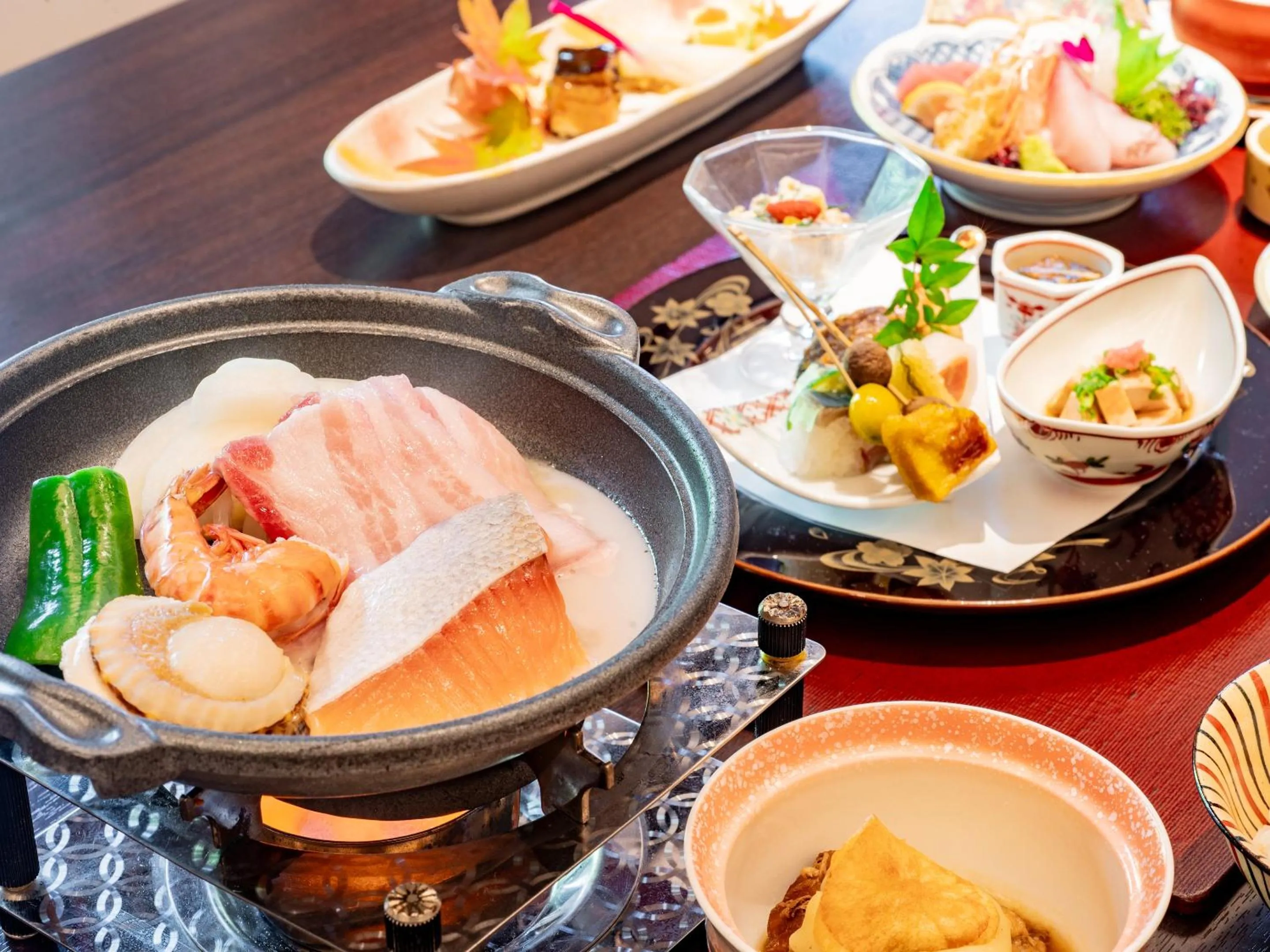 Dinner in Kirishima Momijidani Seiryuso