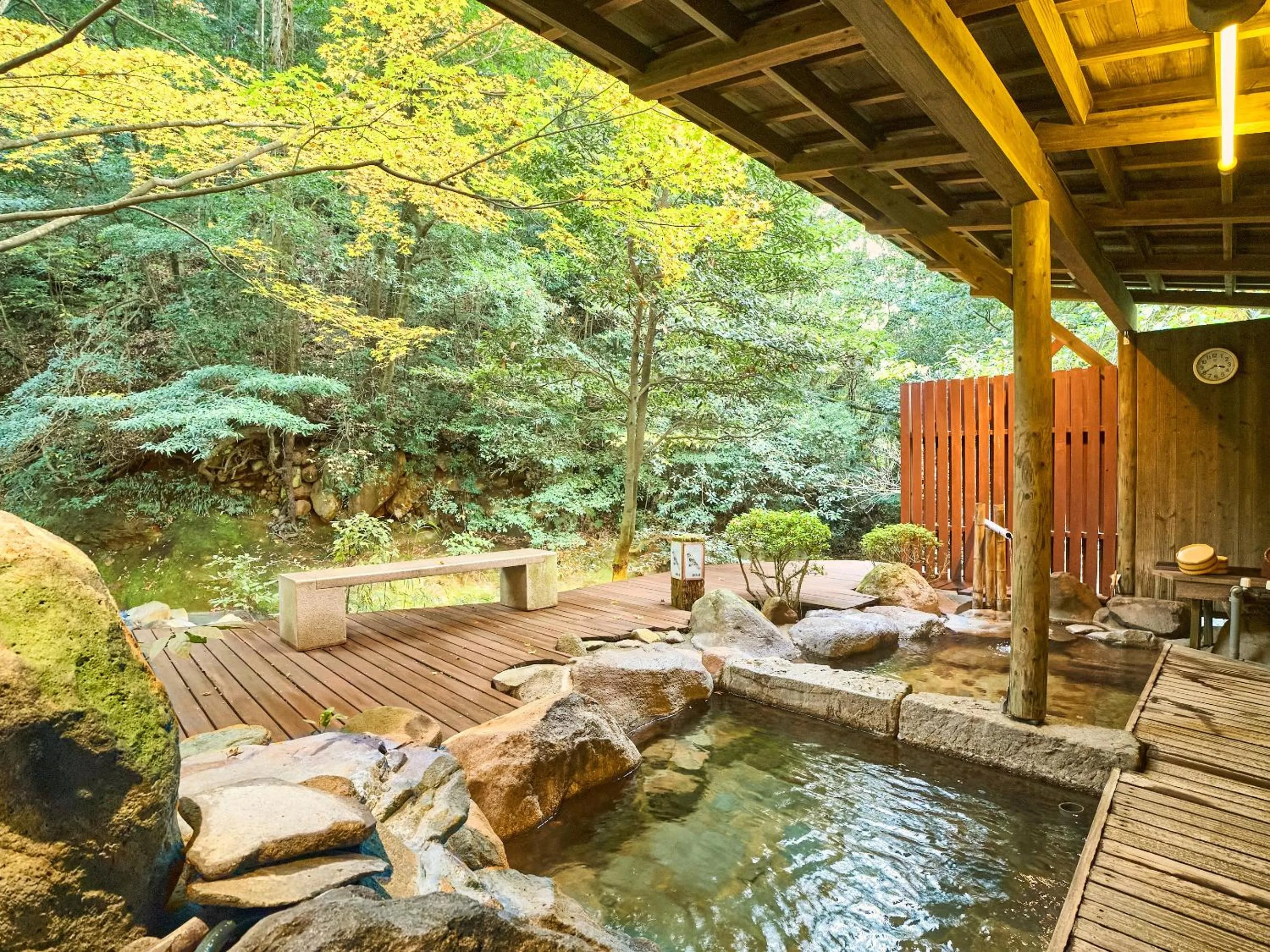 Open Air Bath in Kirishima Momijidani Seiryuso