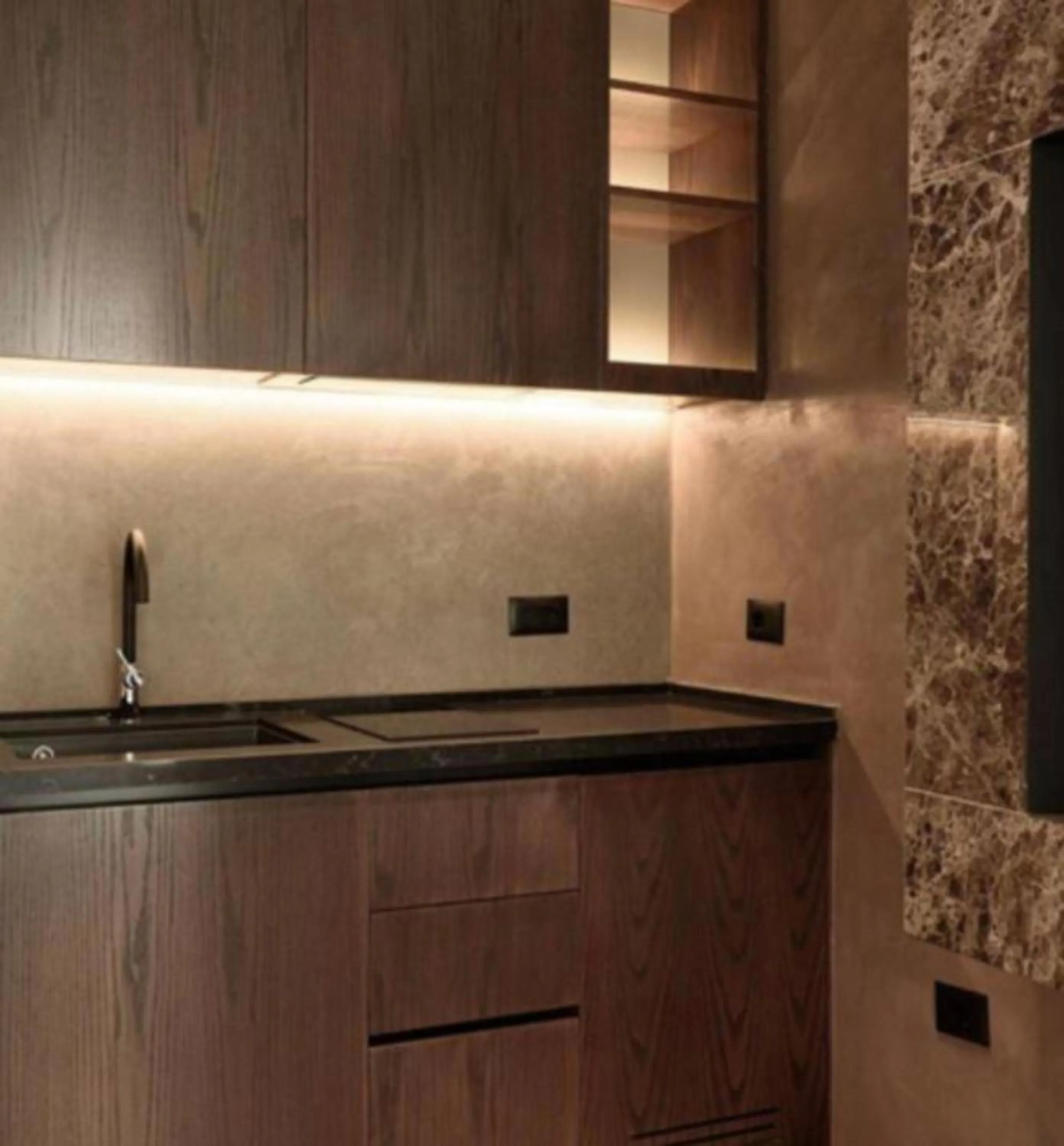 Kitchen or kitchenette in Hotel Miramare