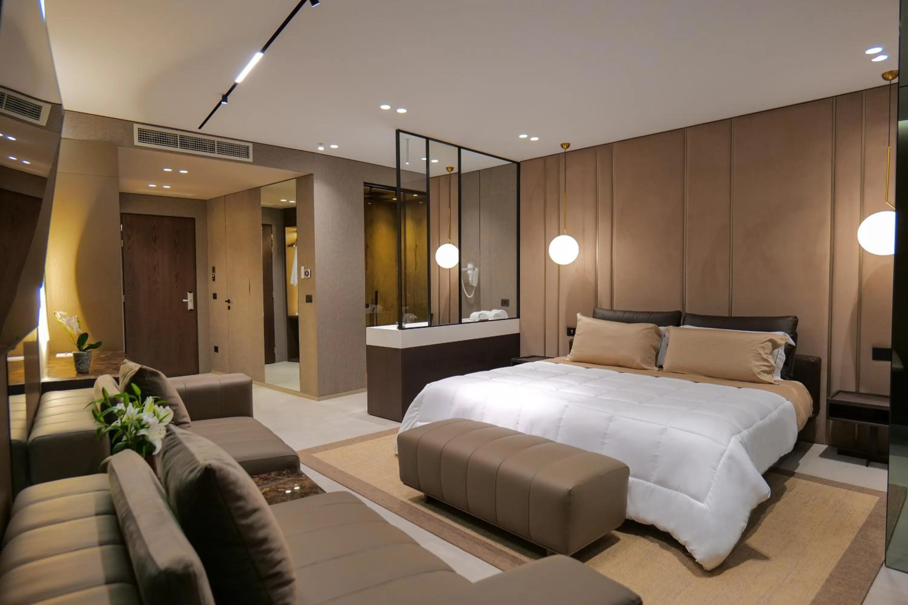 Bed in Hotel Miramare