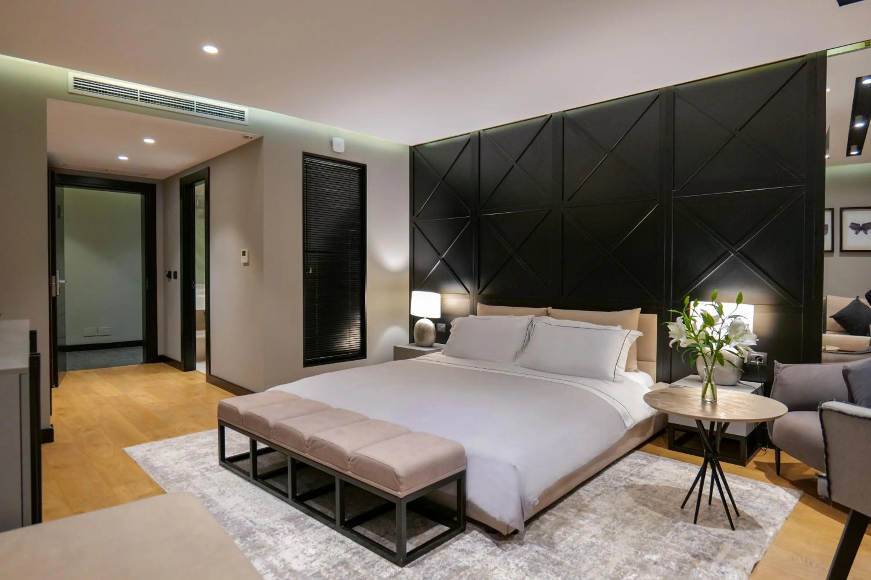 Bed in Hotel Miramare