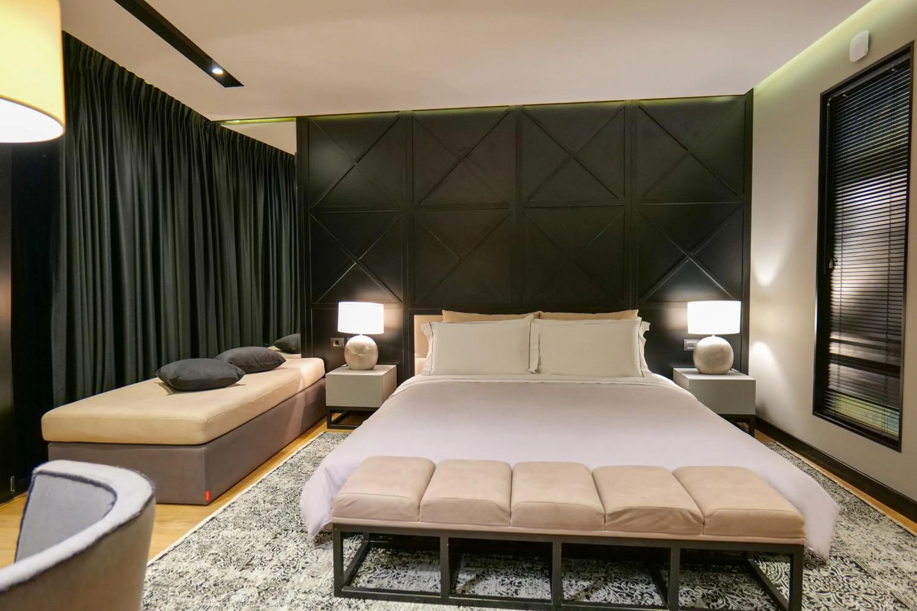 Bed in Hotel Miramare