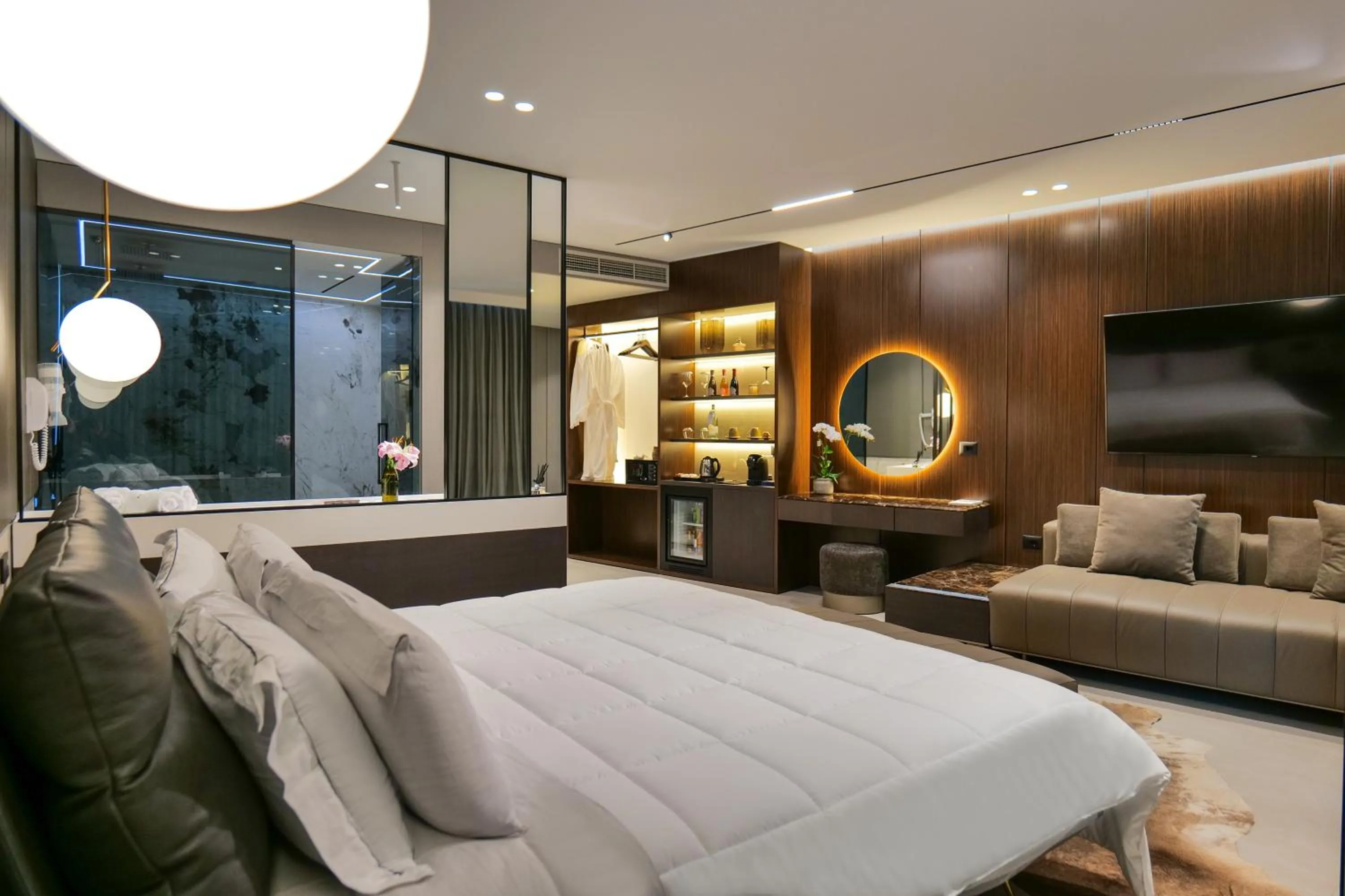 Bed in Hotel Miramare