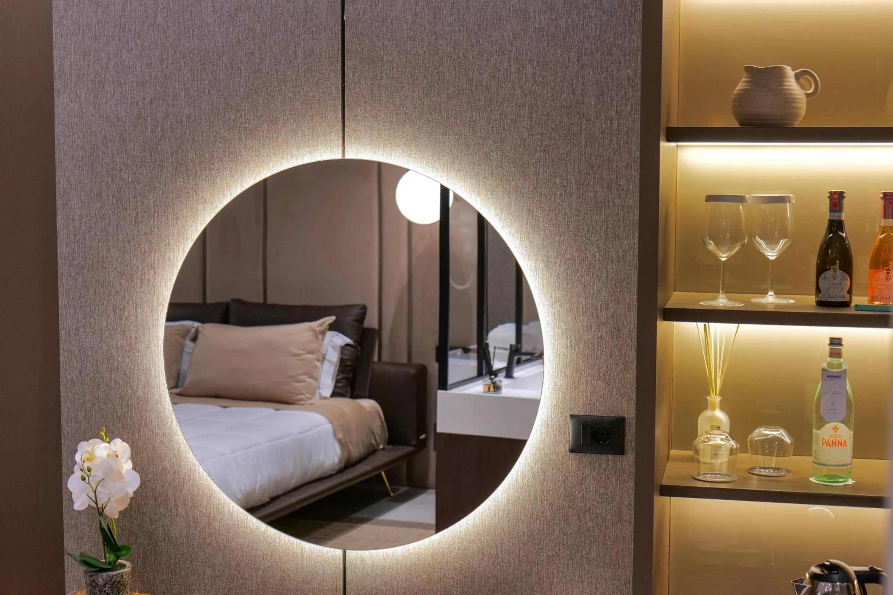 Bed in Hotel Miramare