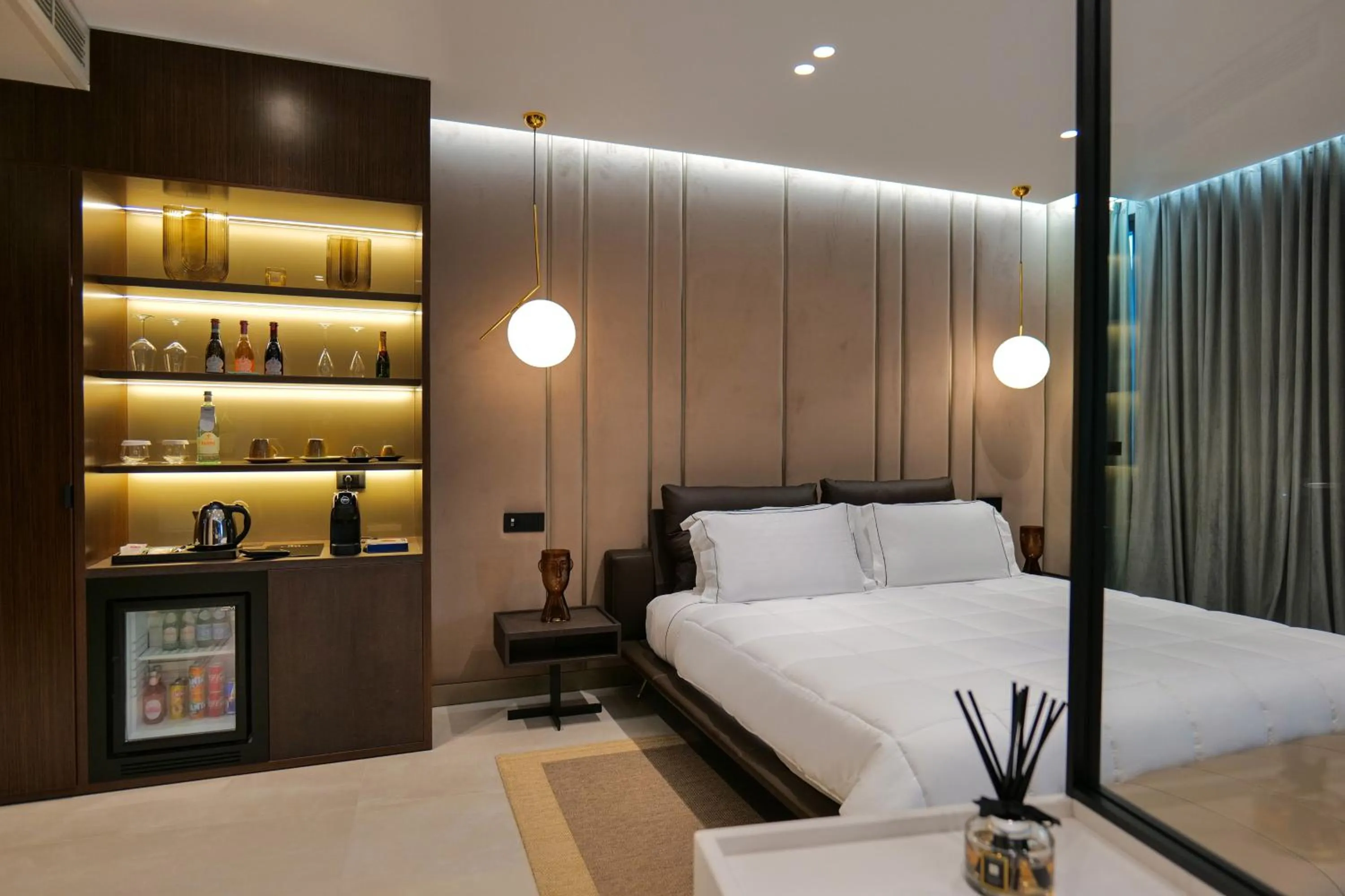 Bed in Hotel Miramare