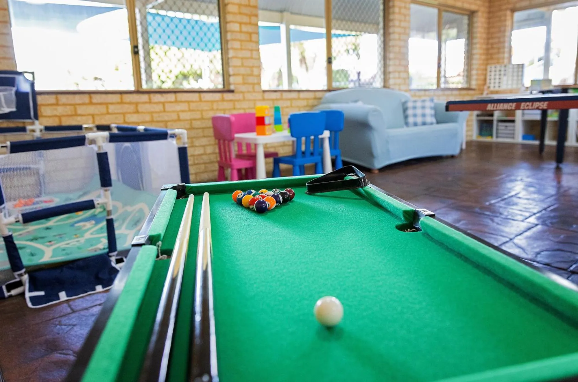 Game Room in Busselton Villas and Glamping Village