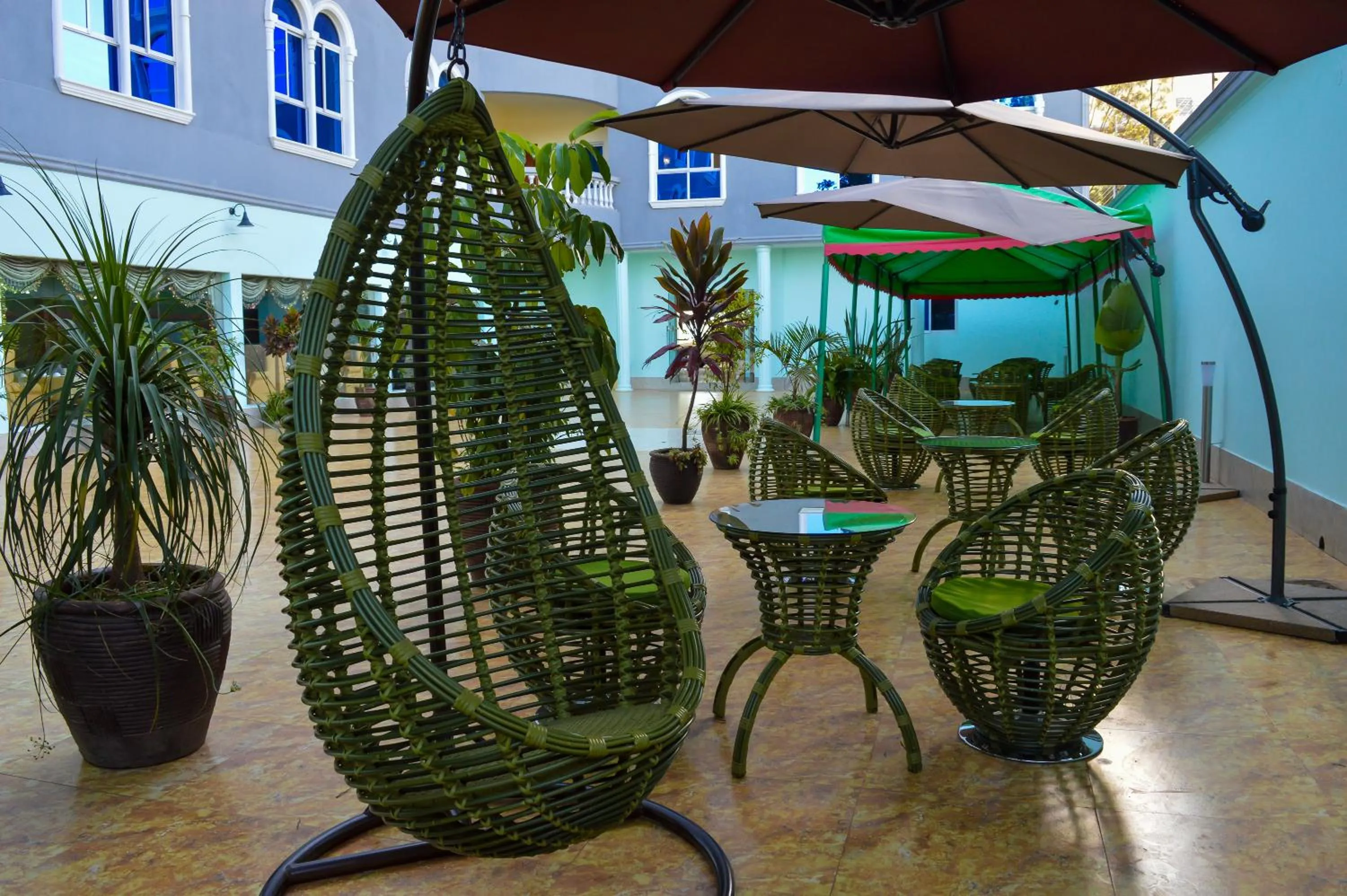 Patio in Wuduria Hotel