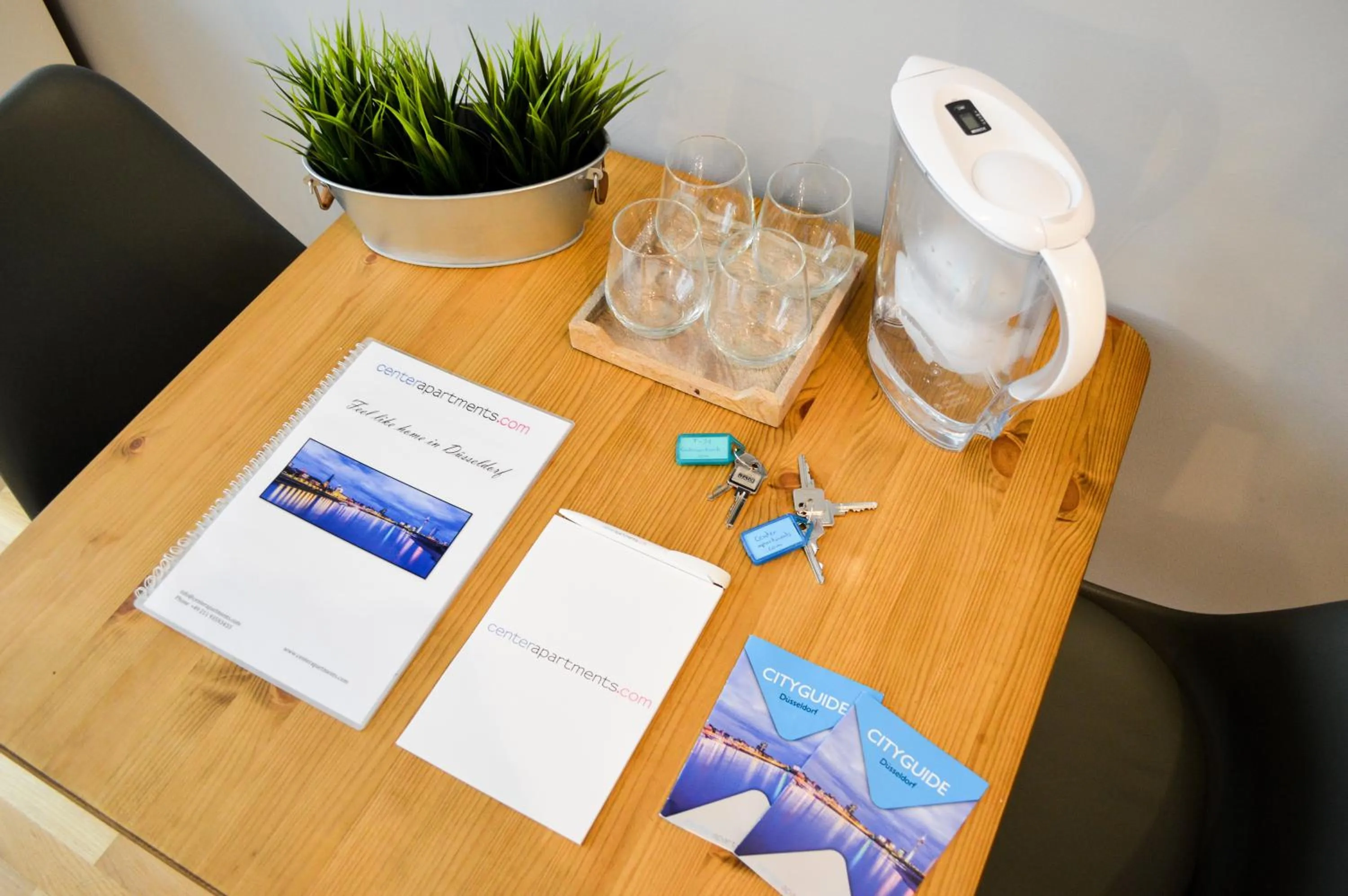 Seating area in Centerapartments Tonhallenstraße