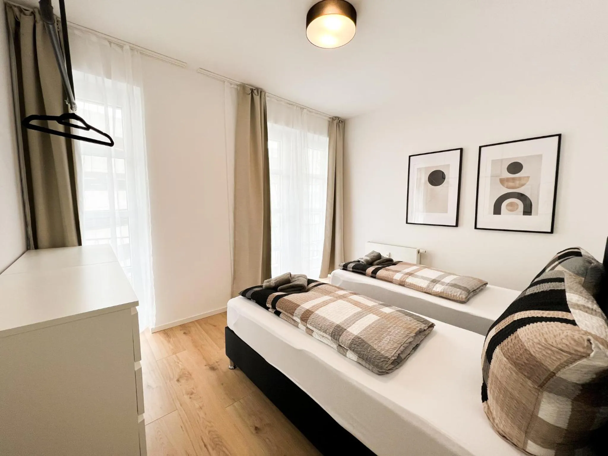 Bed in Centerapartments Tonhallenstraße