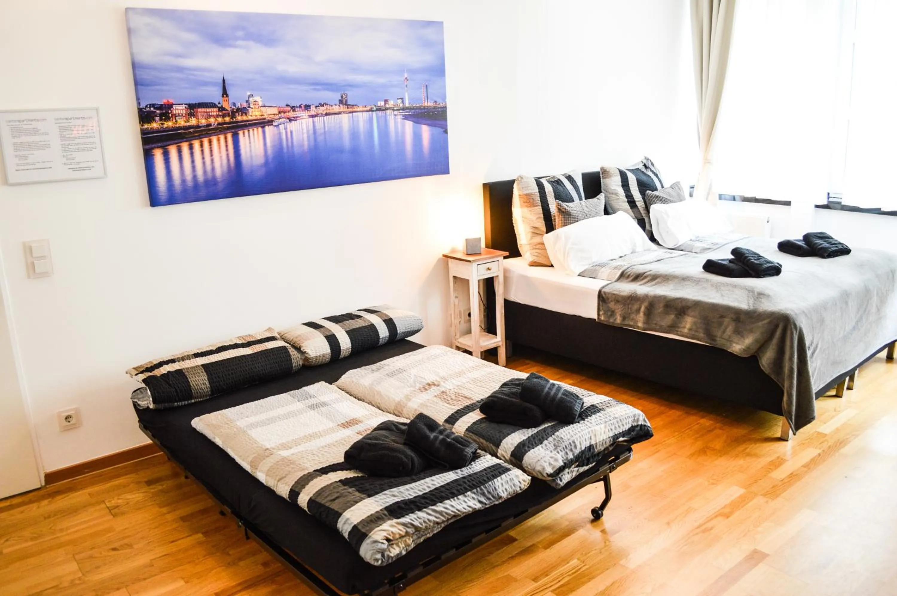 Bedroom, Bed in Centerapartments Tonhallenstraße