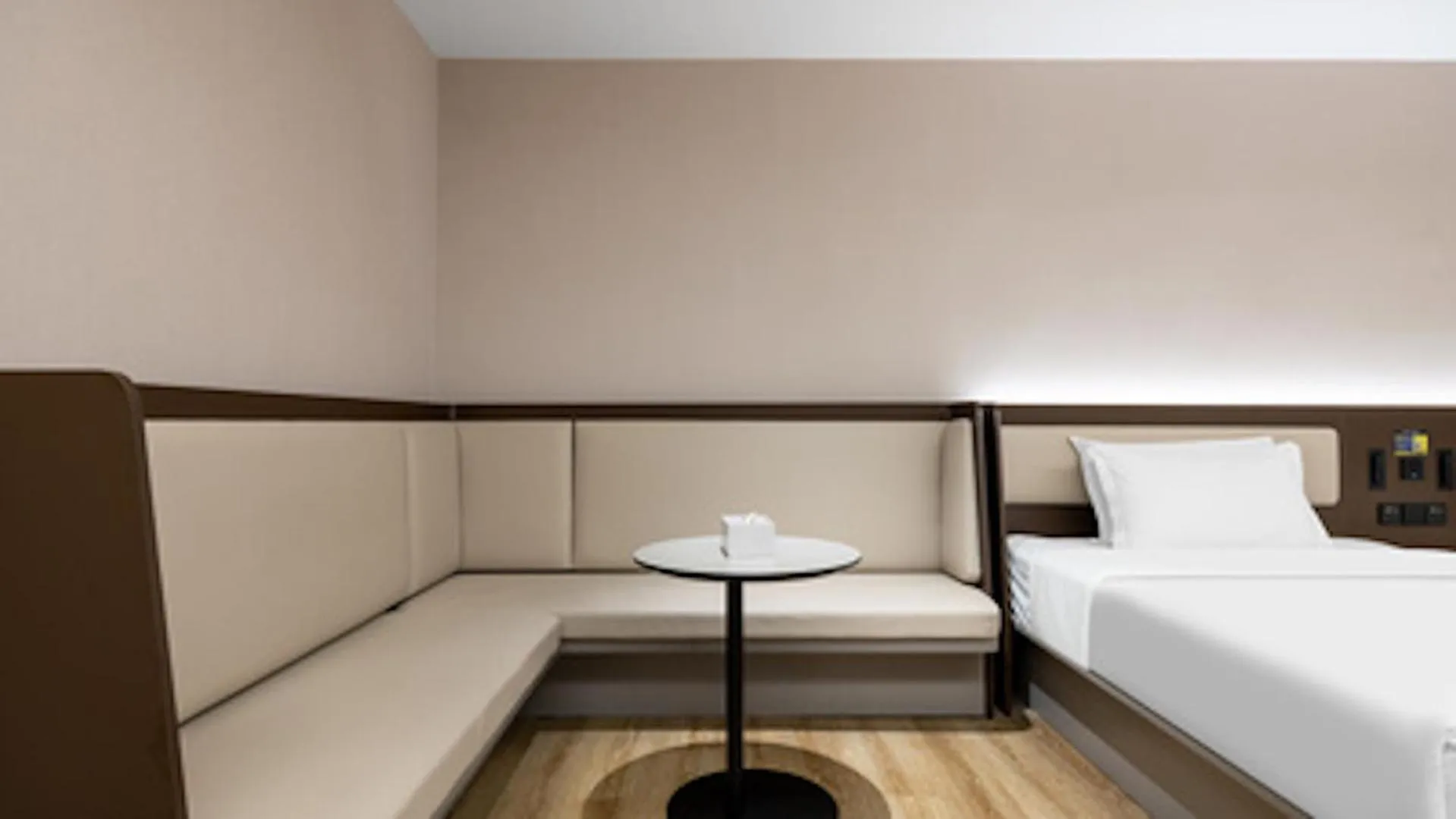 Photo of the whole room, Bed in Hanting Hotel Beijing Wanfeng Road Qilizhuang Subway Station