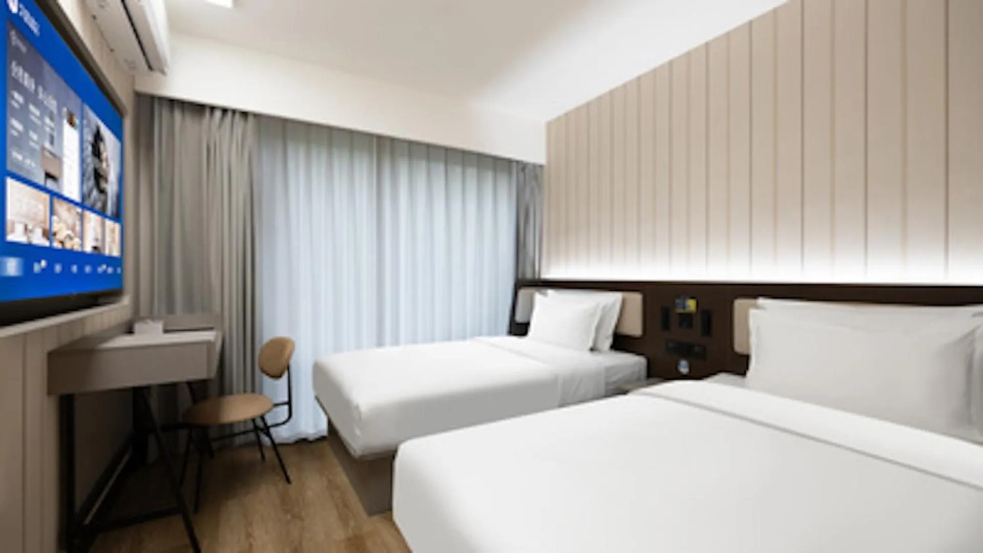 Bedroom, Bed in Hanting Hotel Beijing Wanfeng Road Qilizhuang Subway Station