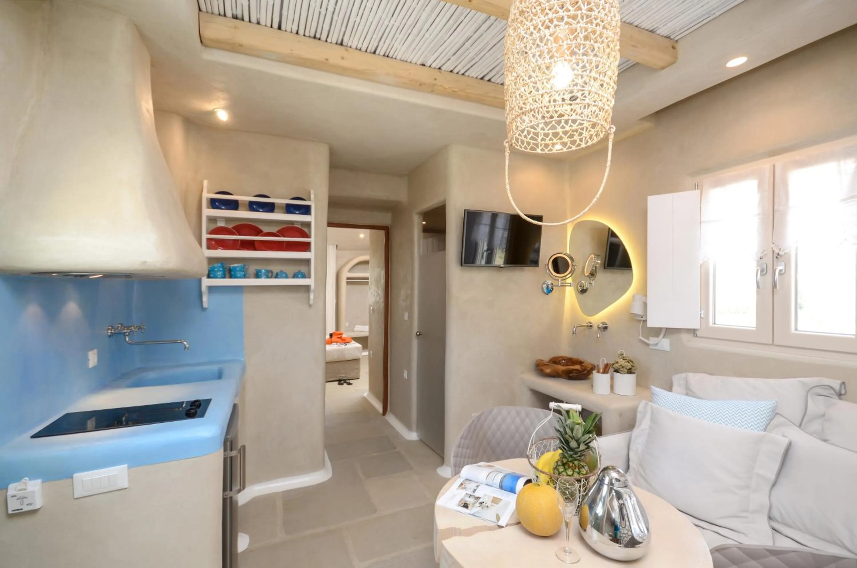 Bed in Naxos Euphoria Suites