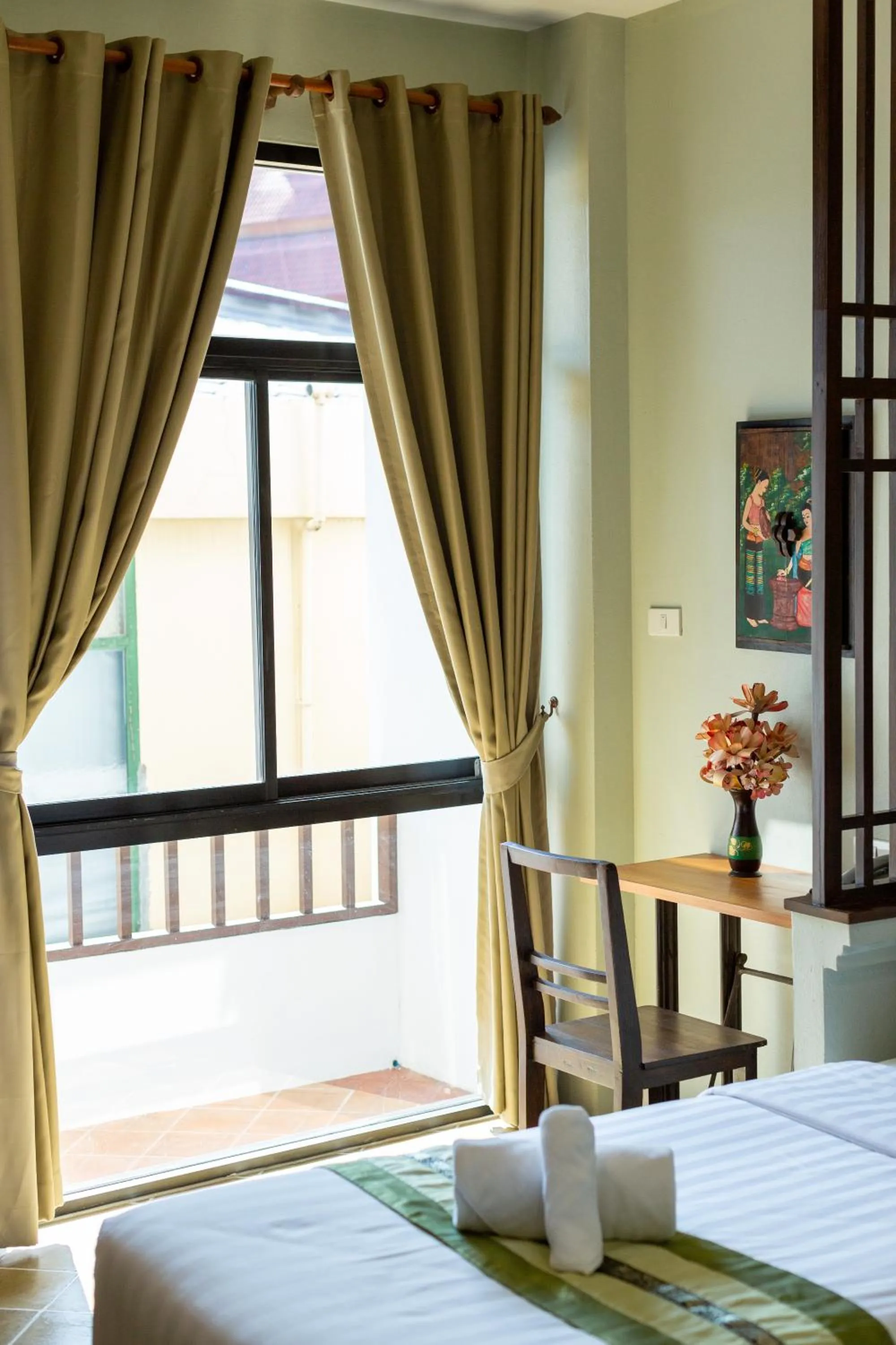 Bedroom, Bed in Huen Hug Chiang Mai