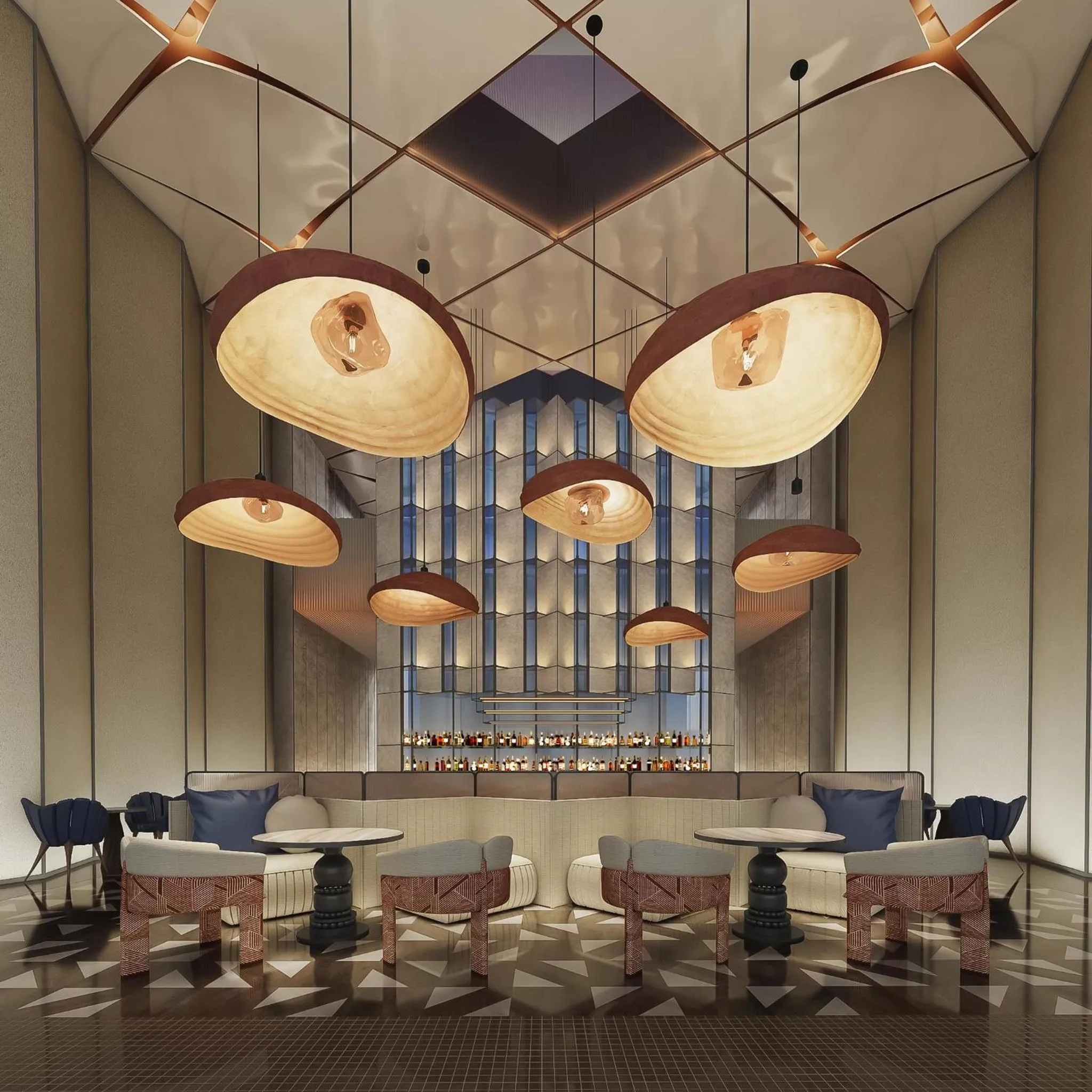 Lounge or bar in Hotel Indigo Shanghai Harbour City