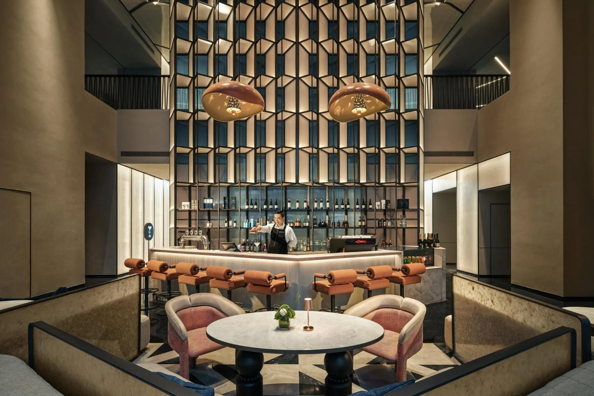 Lounge or bar in Hotel Indigo Shanghai Harbour City