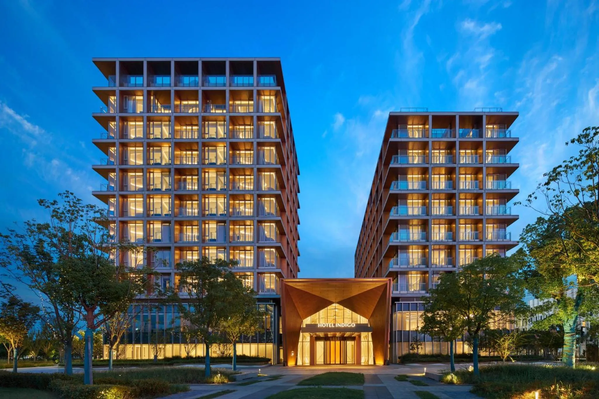 Property building in Hotel Indigo Shanghai Harbour City