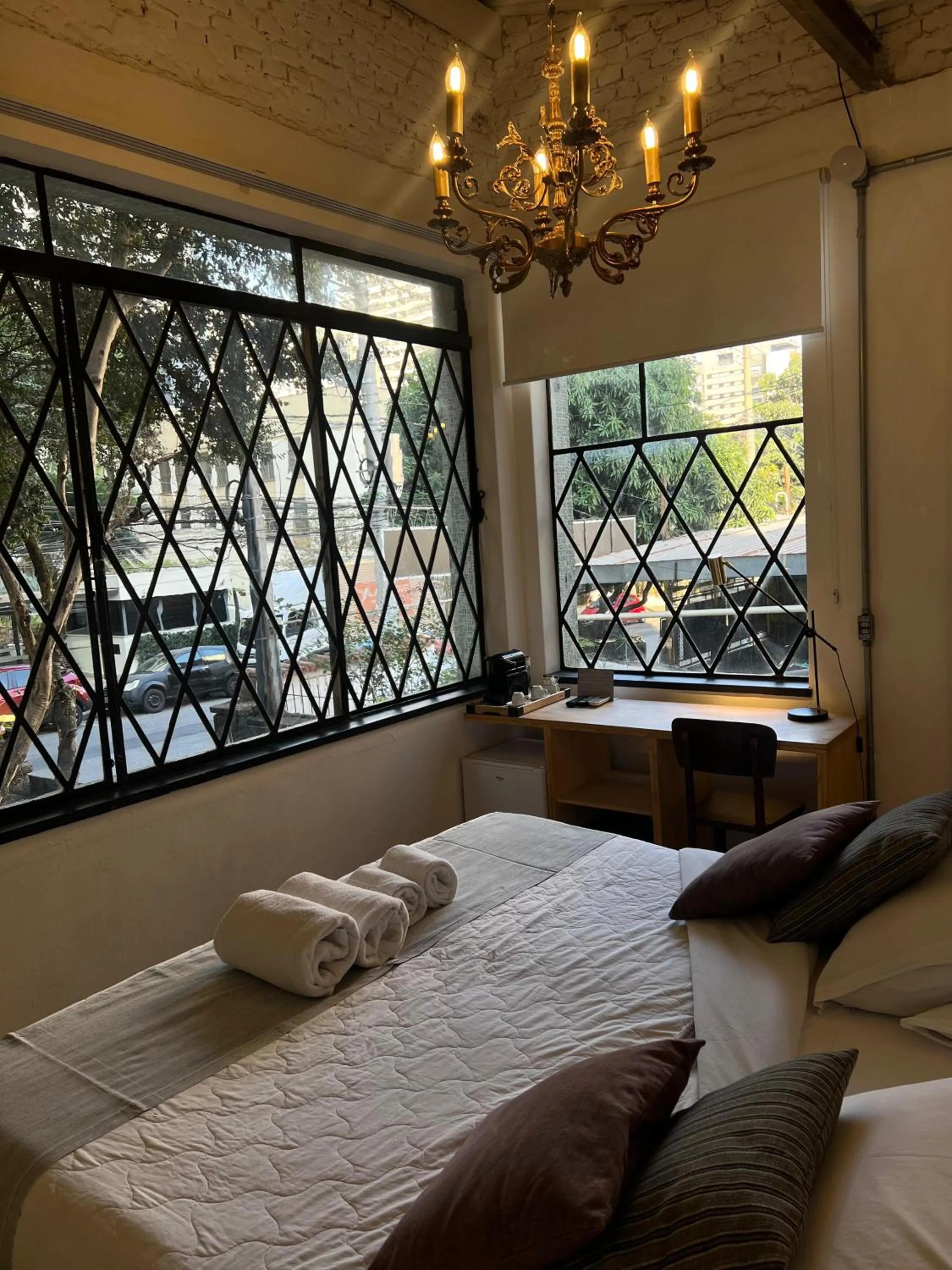 Bed in Guest Urban Hotel Design Pinheiros