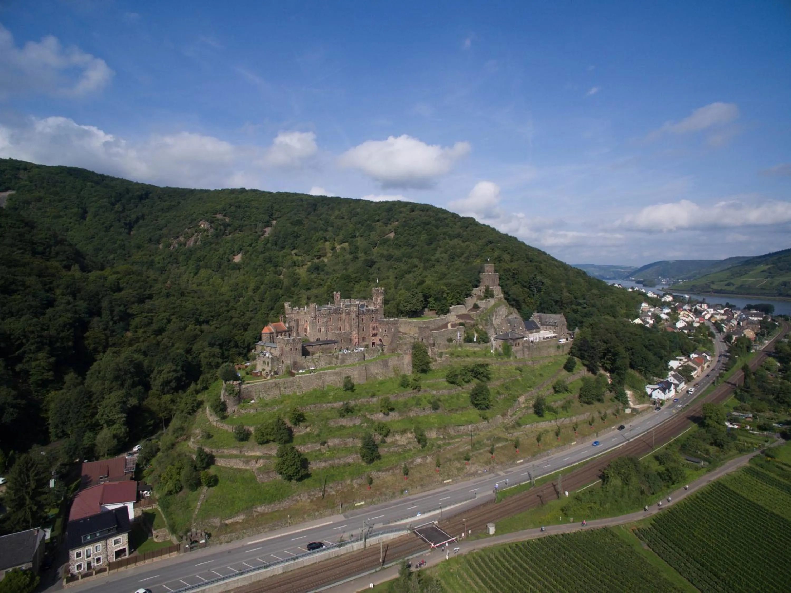 Bird's eye view in Burg Reichenstein